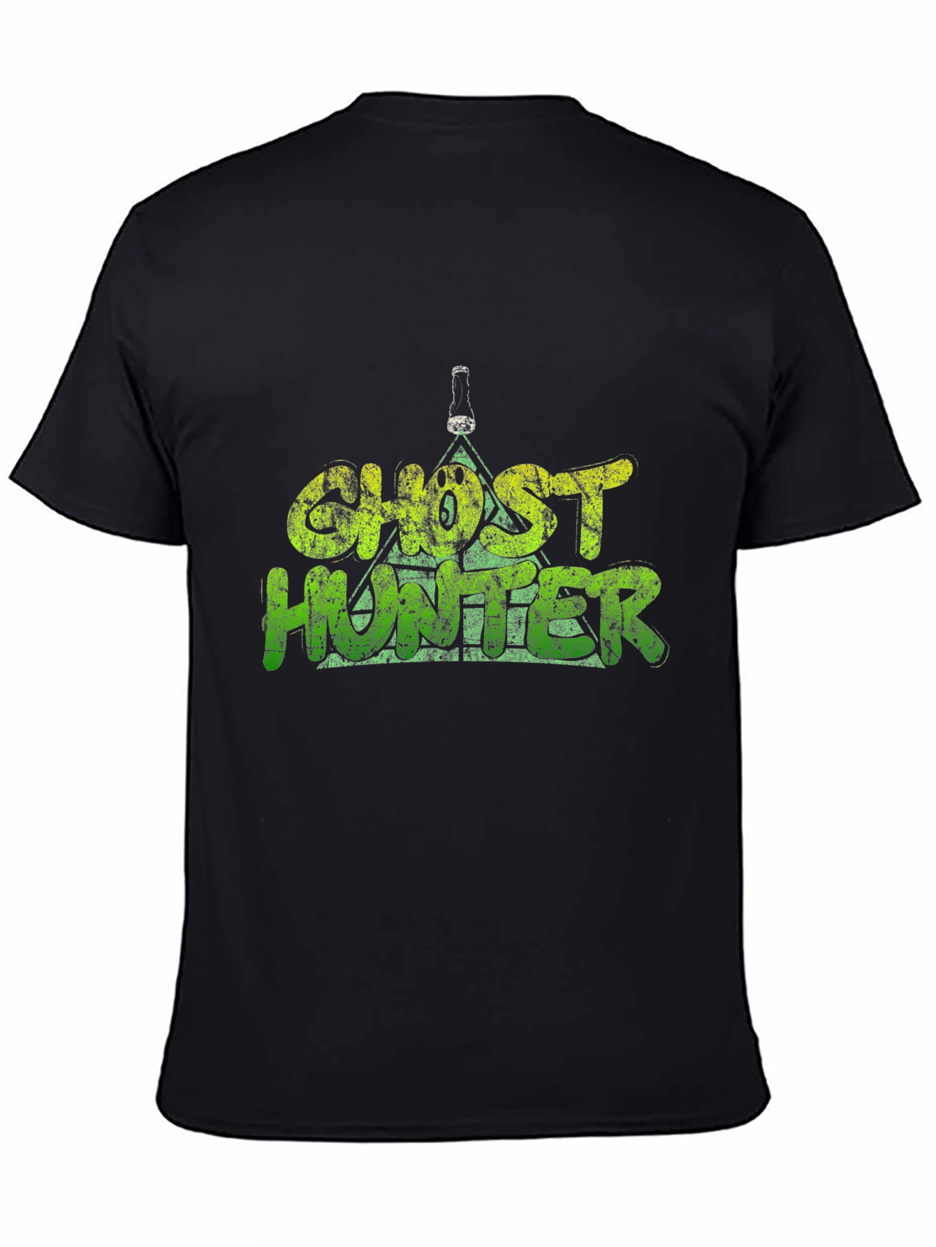 Ghost Hunter Graphic T-Shirt - Black