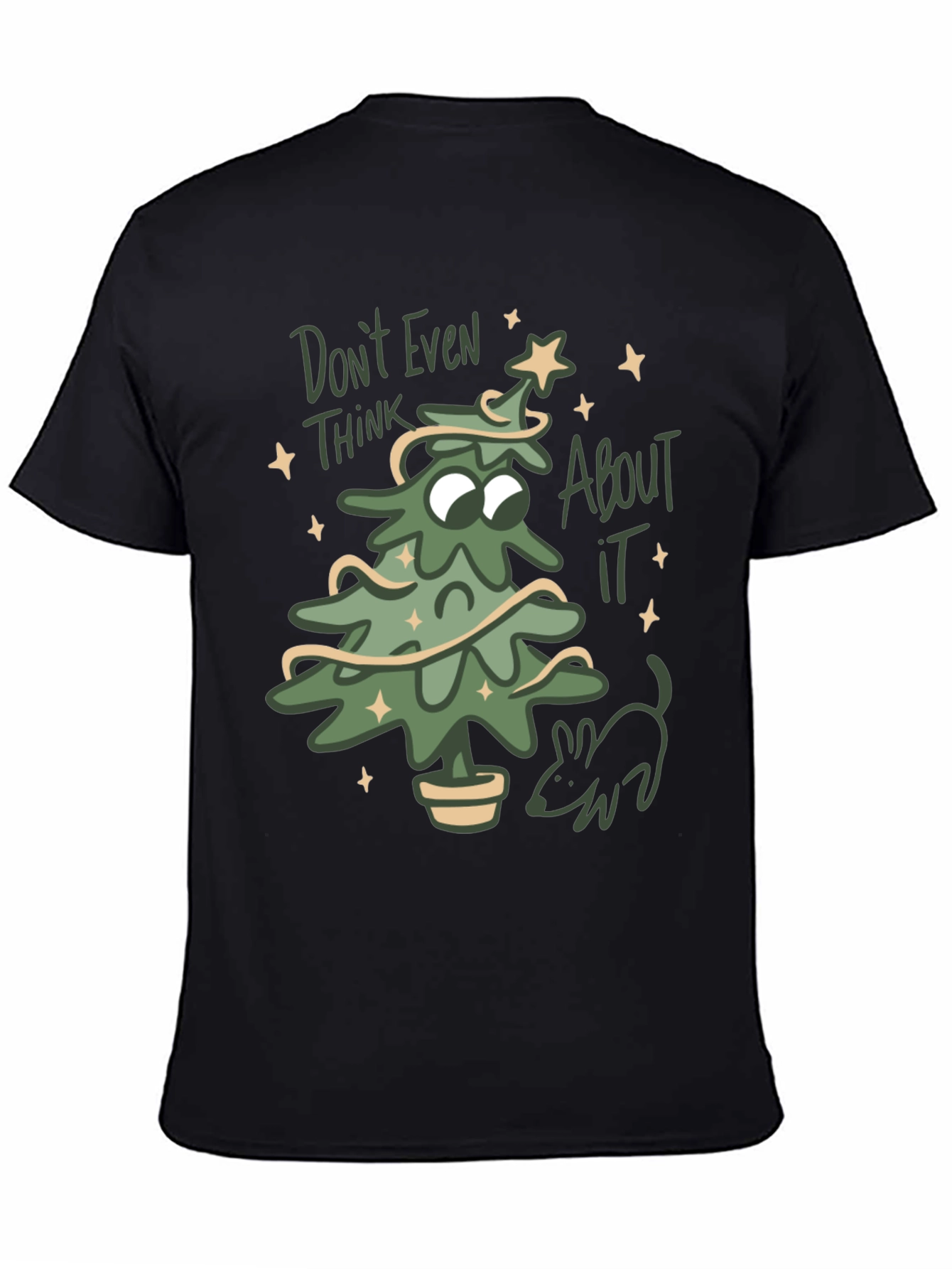 Dont Even Think About It Christmas Tree T-Shirt