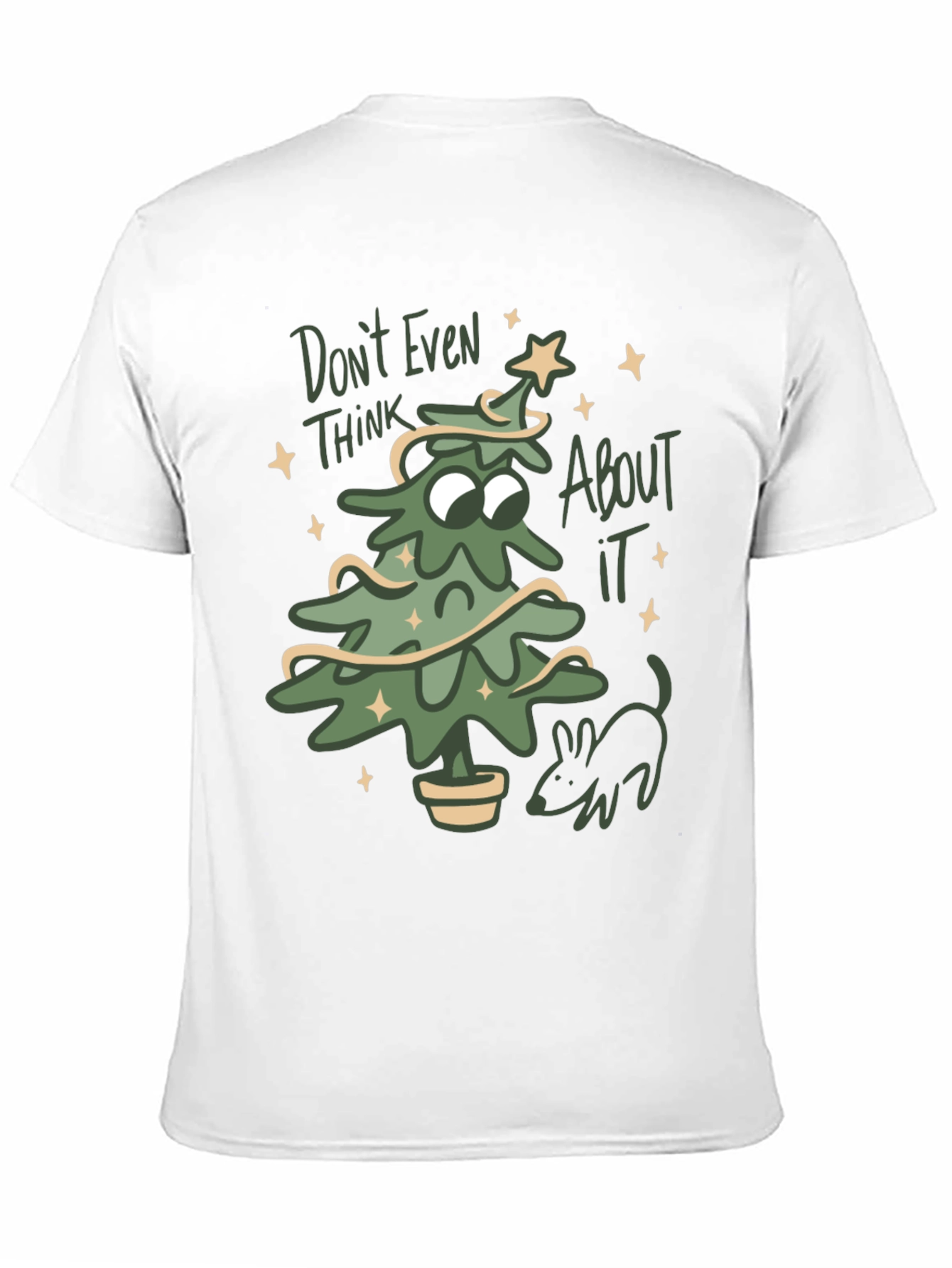 Dont Even Think About It Christmas Tree T-Shirt