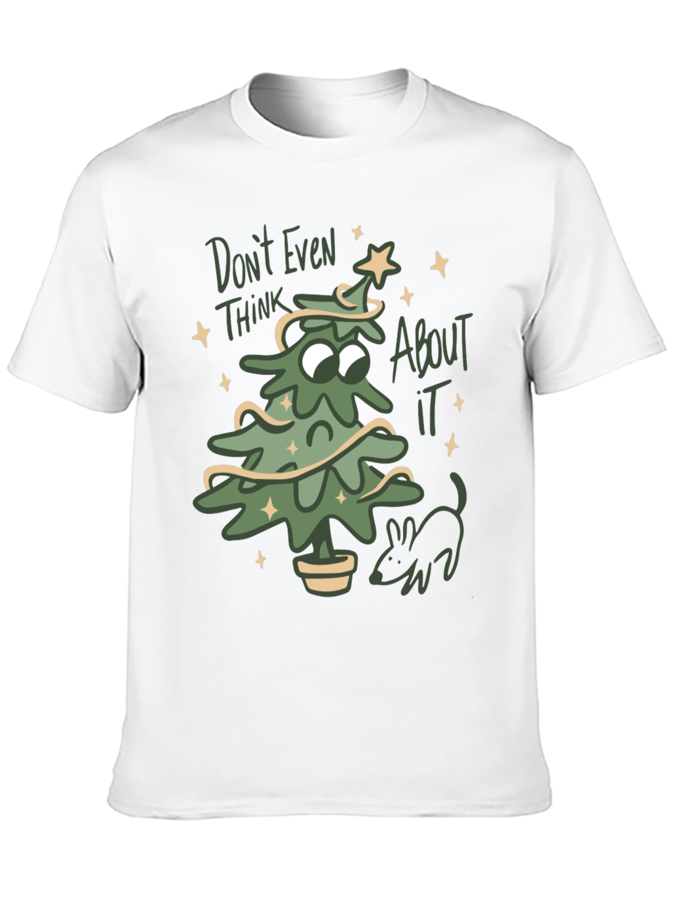 Dont Even Think About It Christmas Tree T-Shirt