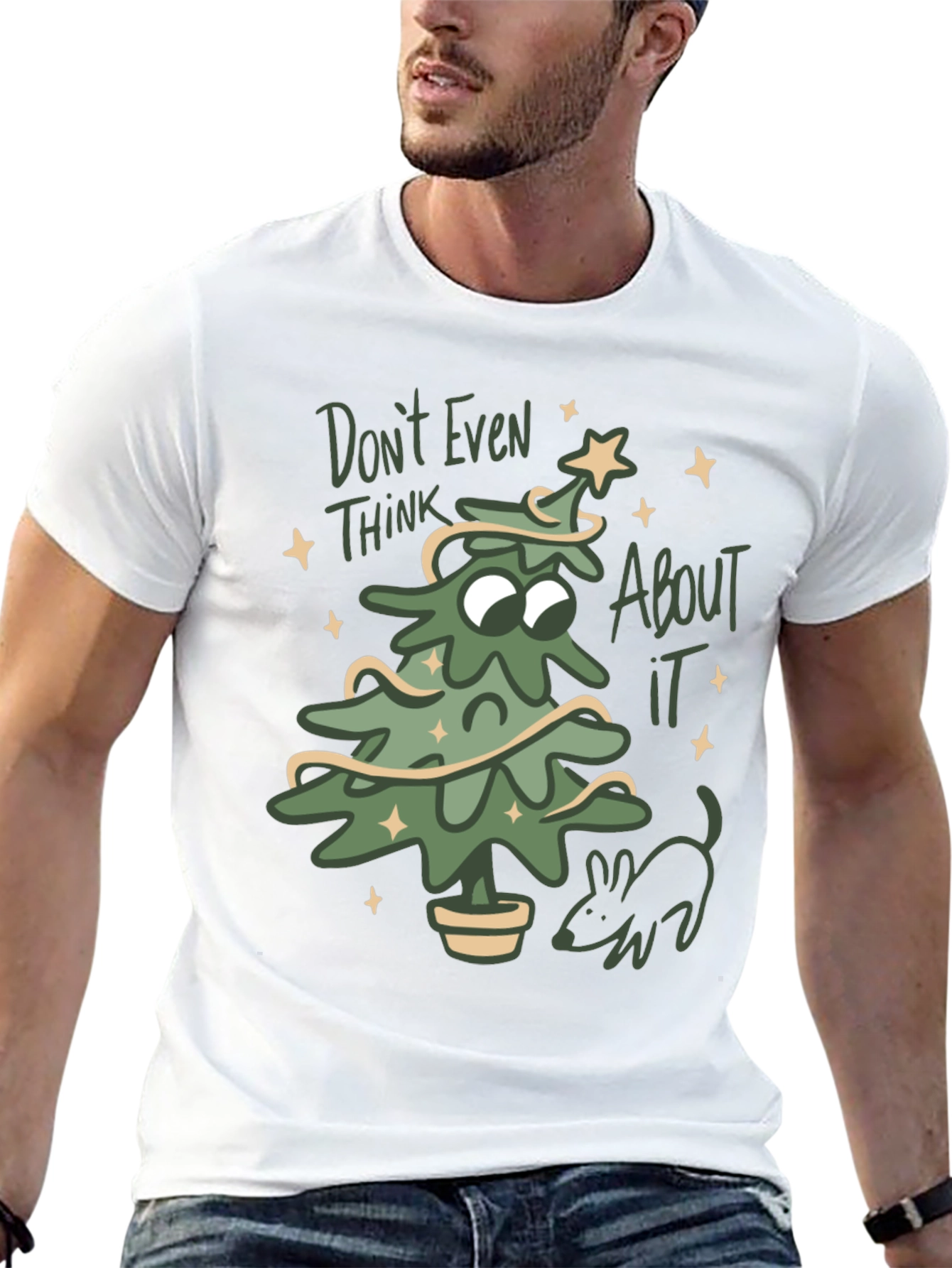 Dont Even Think About It Christmas Tree T-Shirt