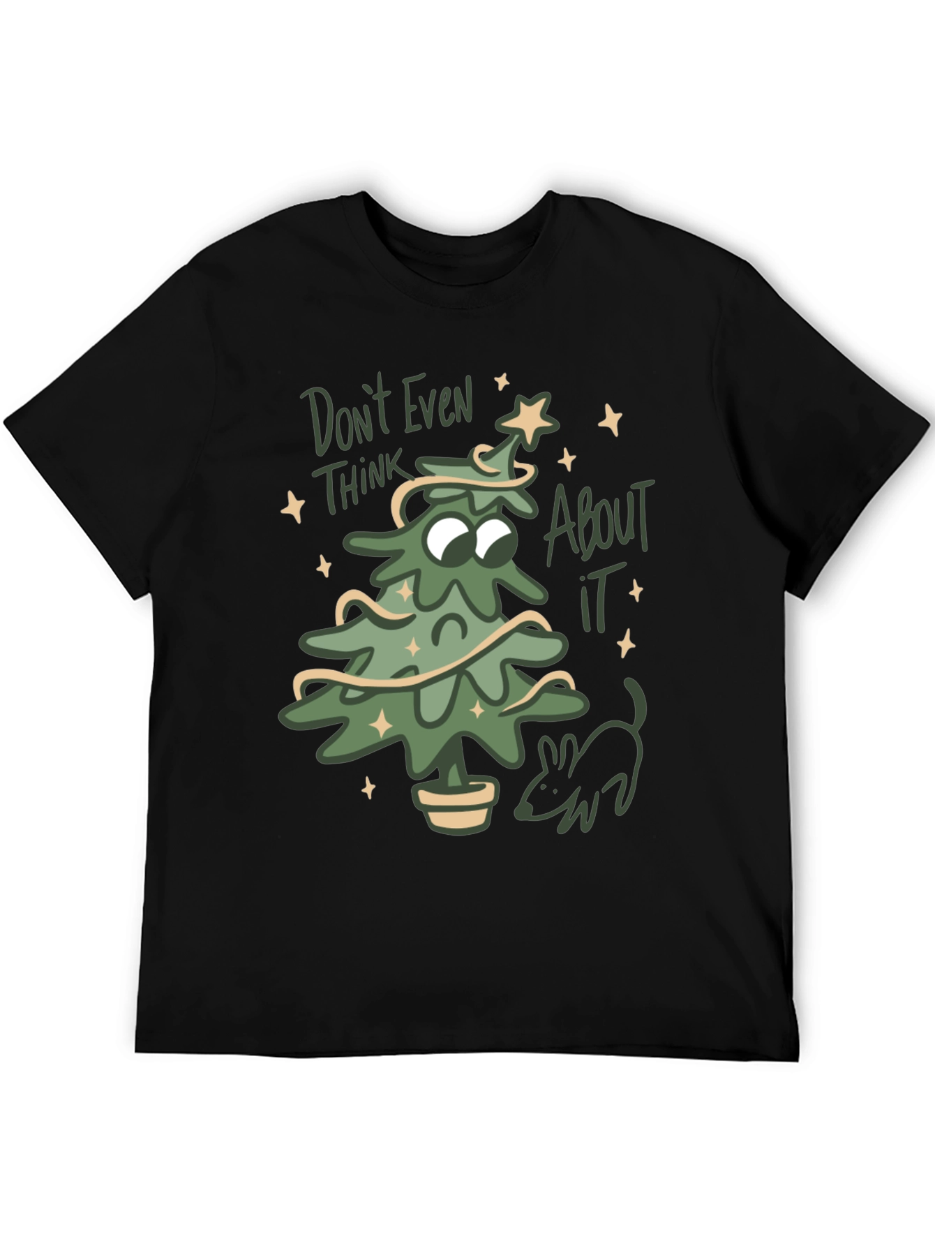 Dont Even Think About It Christmas Tree T-Shirt