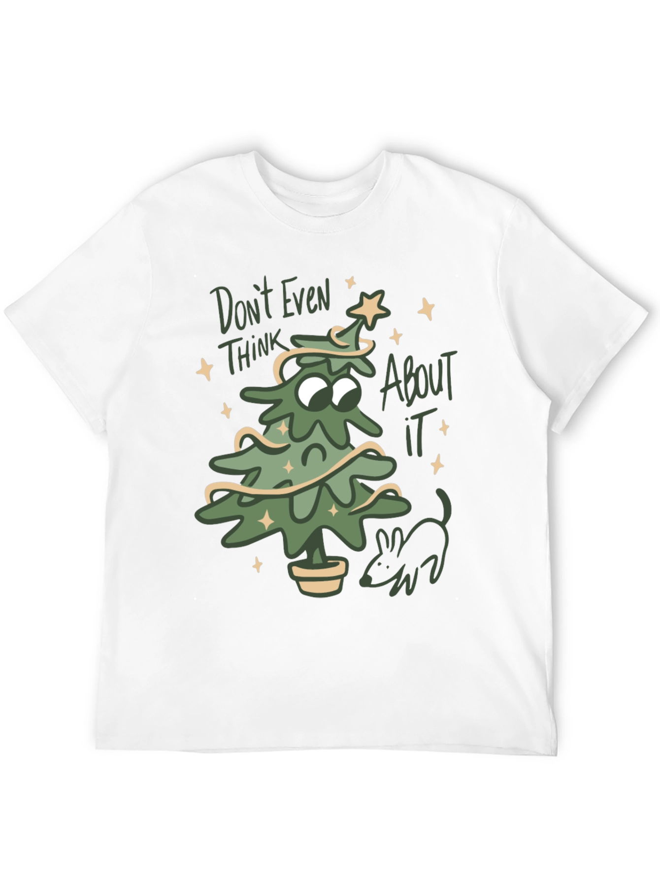 Dont Even Think About It Christmas Tree T-Shirt