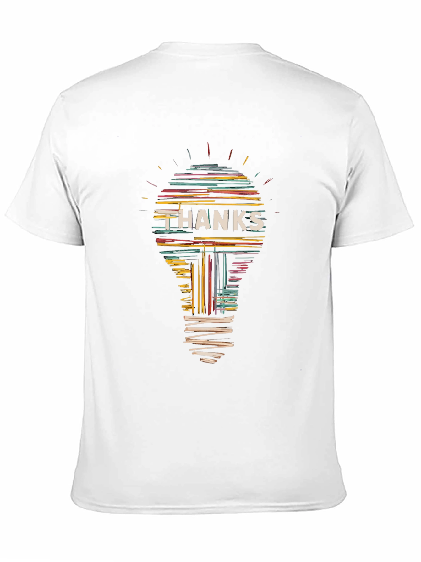 Thanks Lightbulb Graphic Tee - Black Cotton T-Shirt