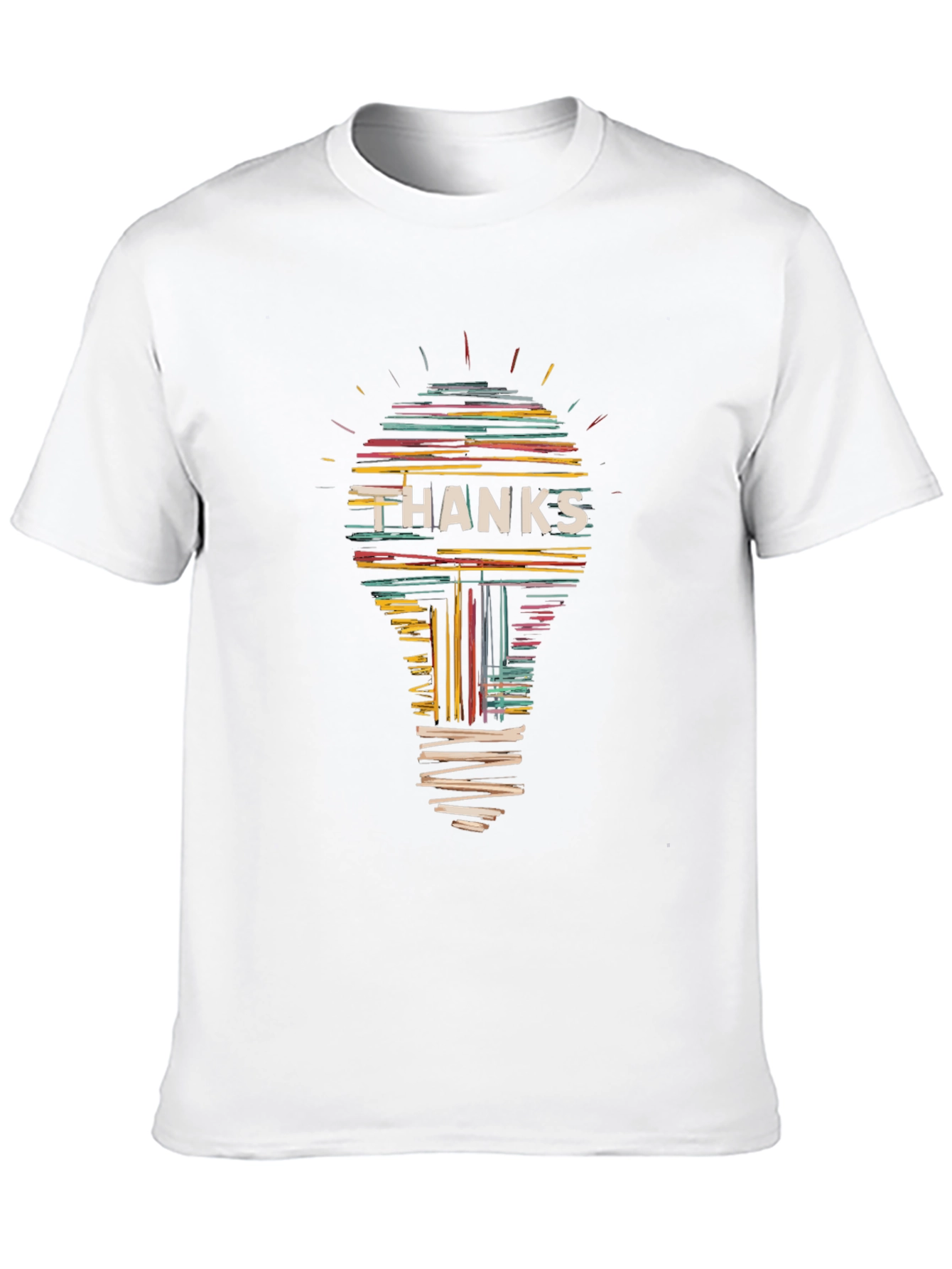 Thanks Lightbulb Graphic Tee - Black Cotton T-Shirt