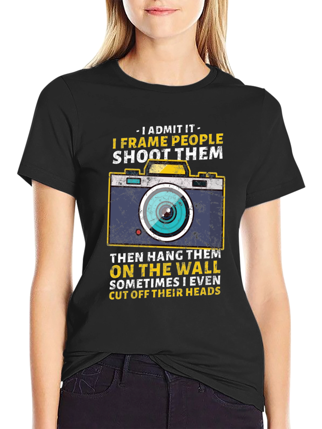 Photographer Humor T-Shirt - I Frame People