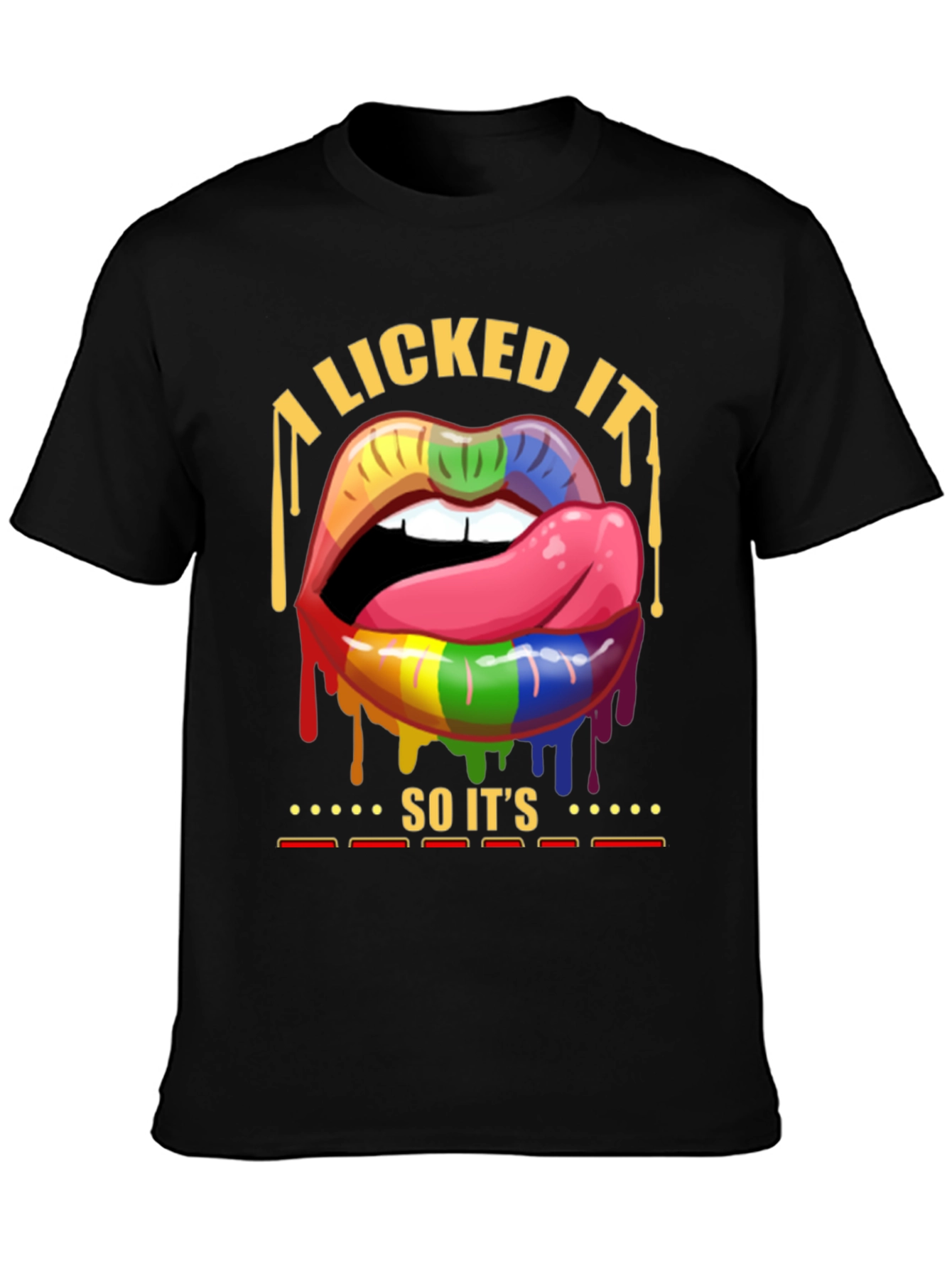I Licked It Lips Graphic Tee