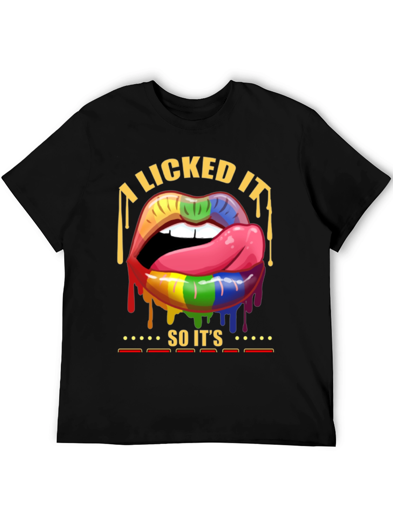 I Licked It Lips Graphic Tee