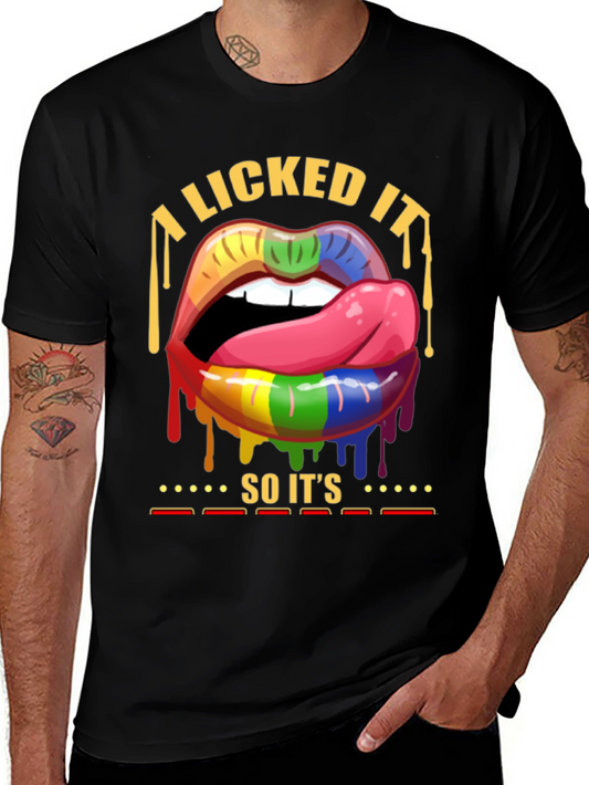 I Licked It Lips Graphic Tee