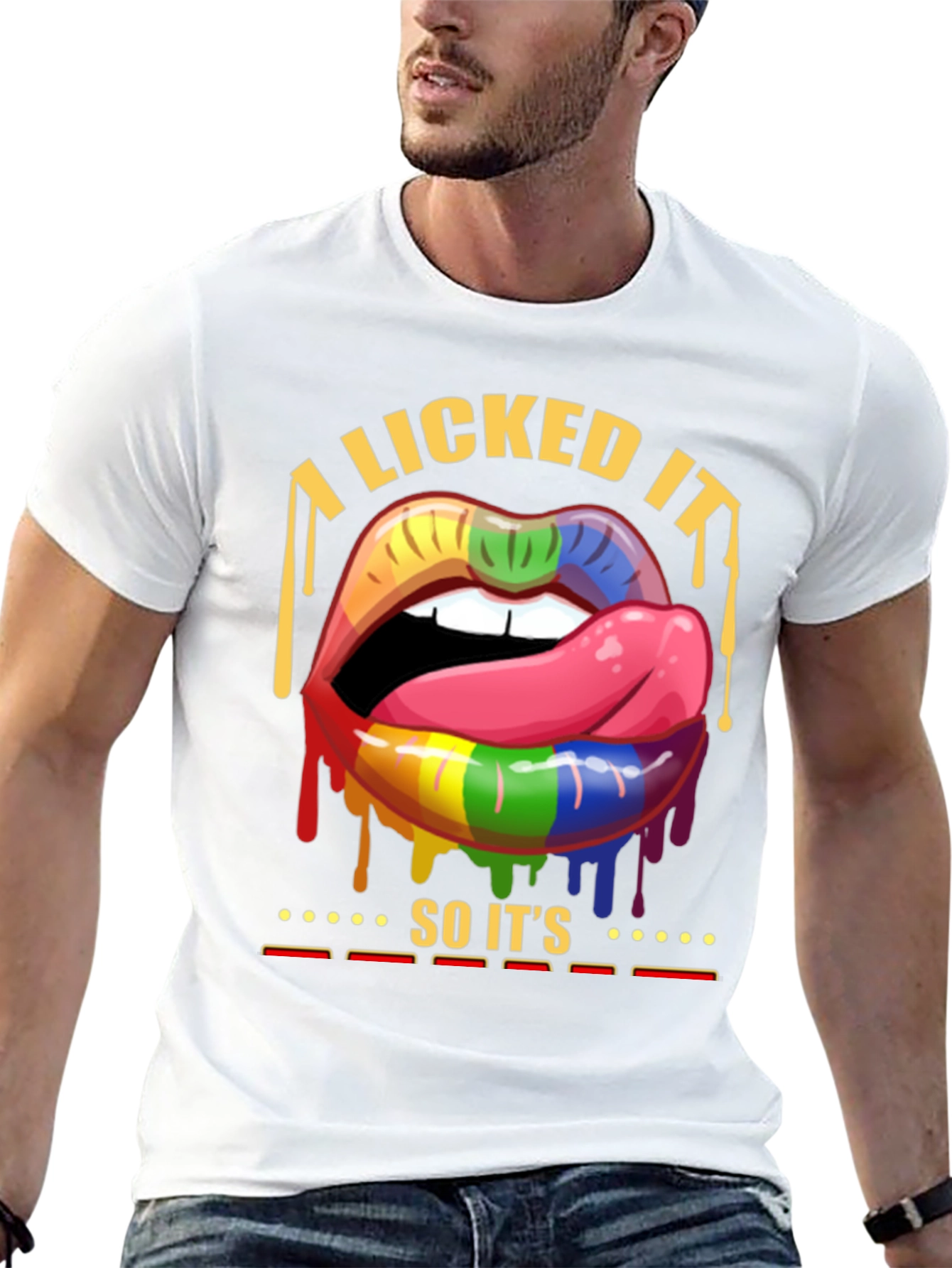 I Licked It Lips Graphic Tee