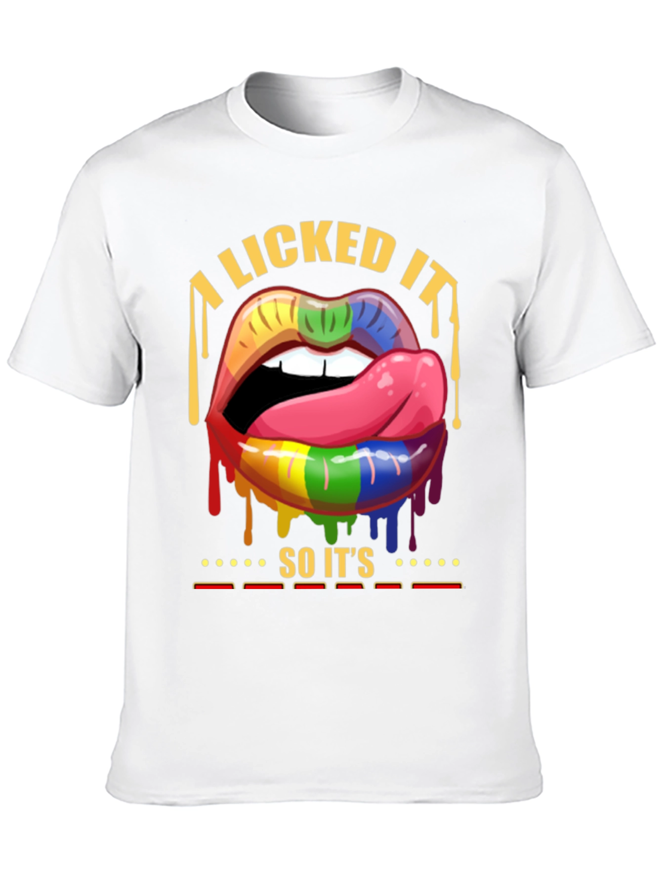 I Licked It Lips Graphic Tee