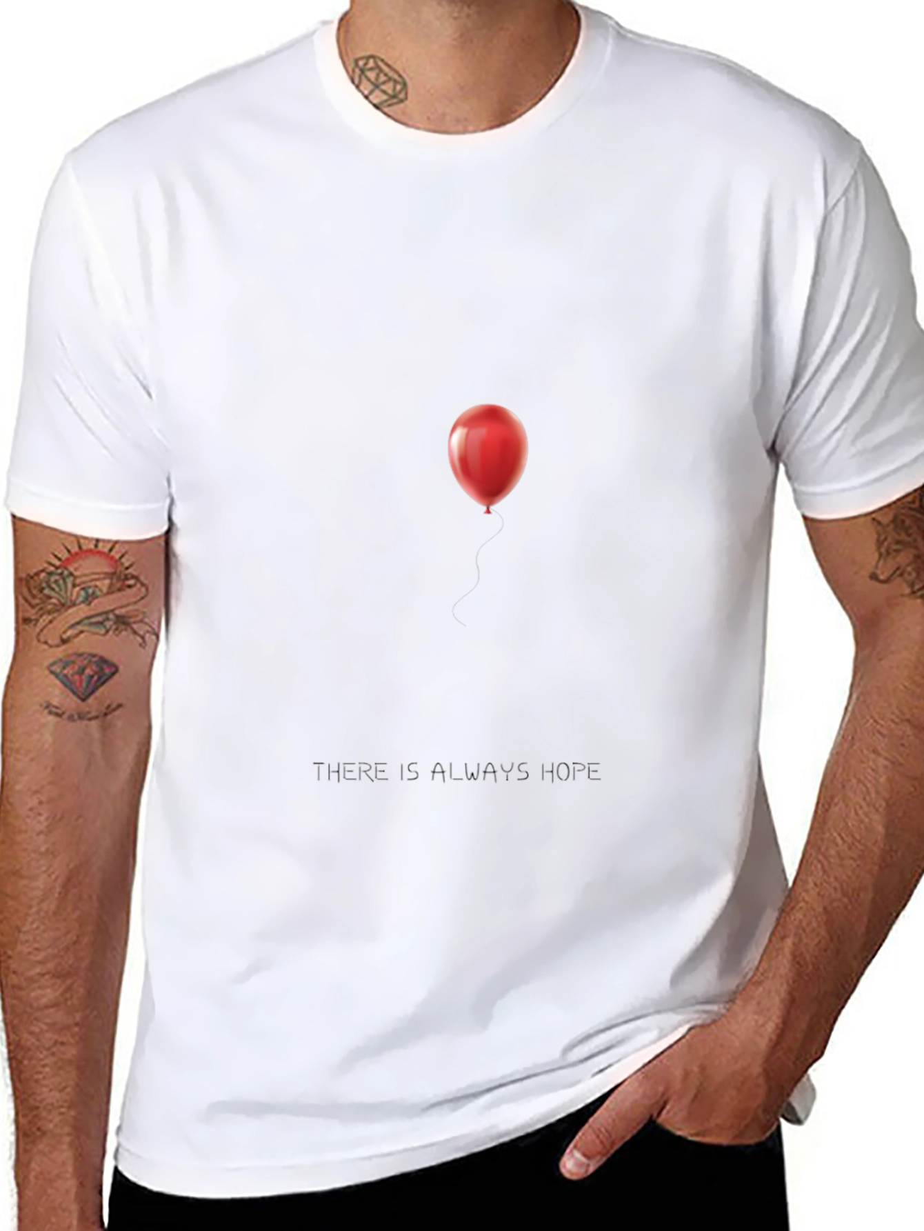 Red Balloon Graphic Tee - Always Hope