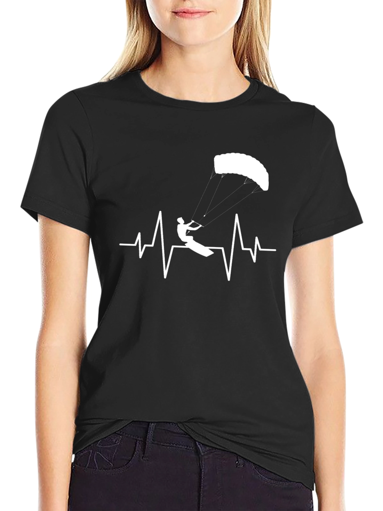 Kitesurfing Heartbeat T-Shirt