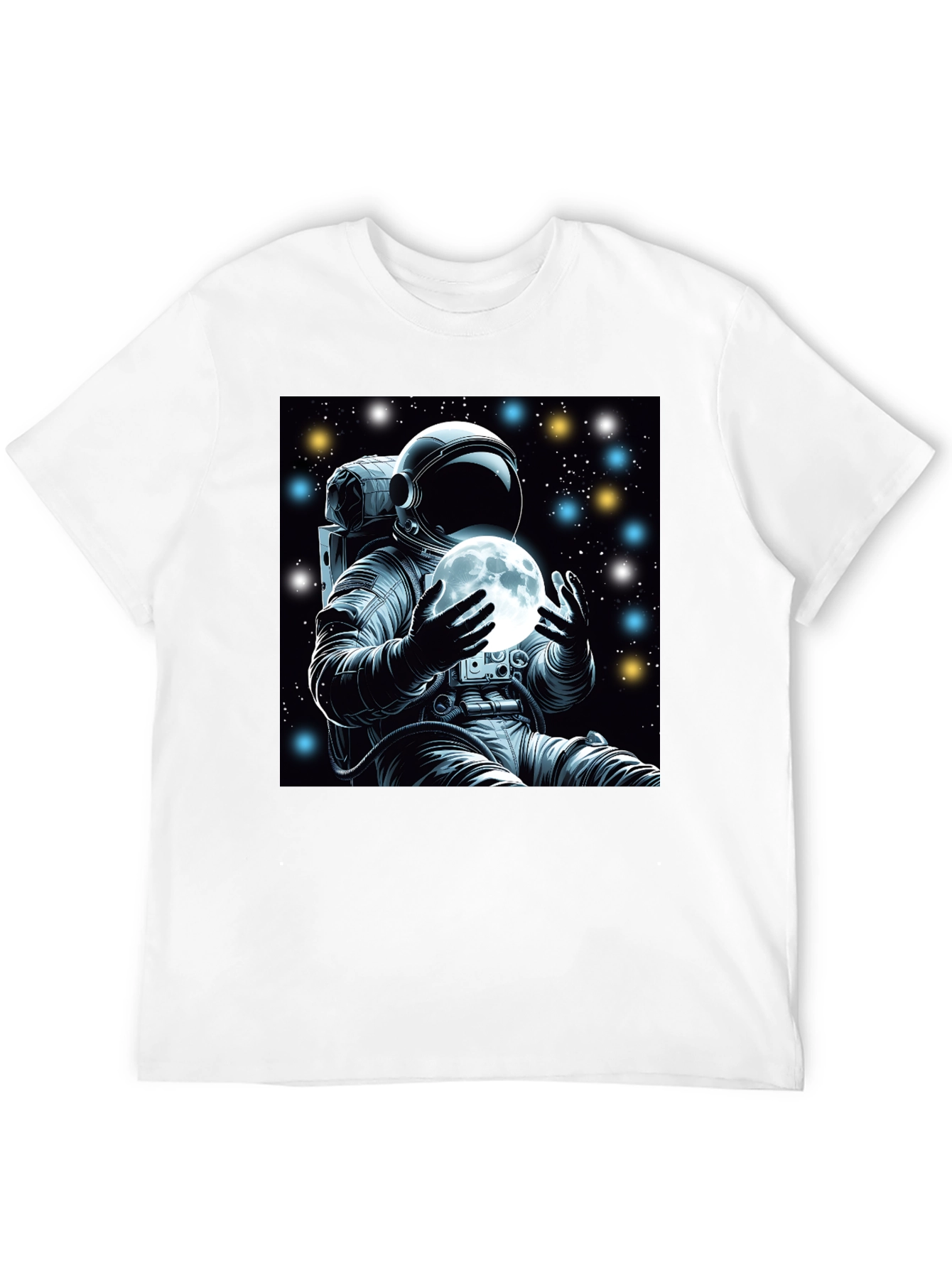 Astronaut Moon Graphic Tee - Space Explorer Shirt