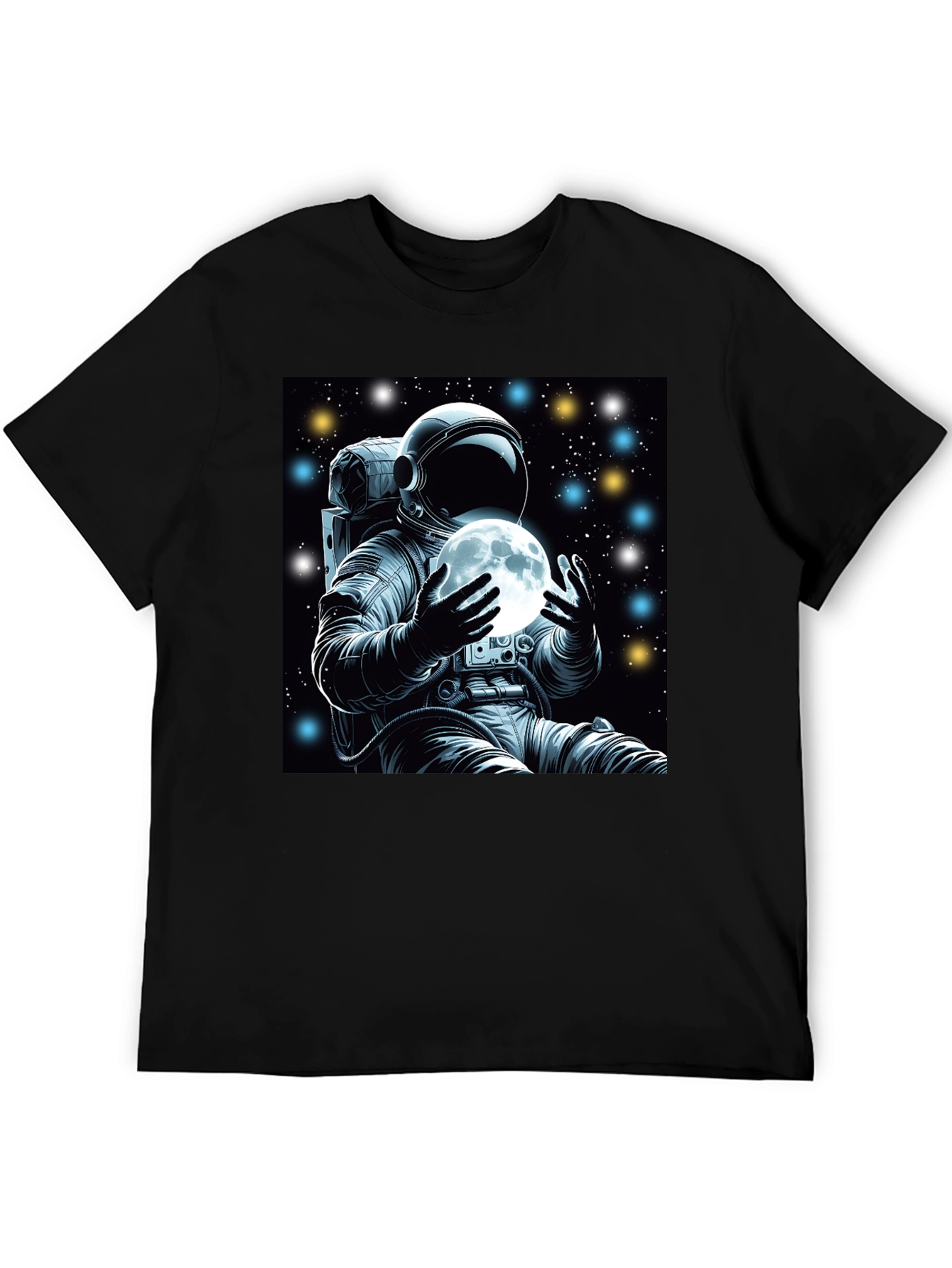 Astronaut Moon Graphic Tee - Space Explorer Shirt