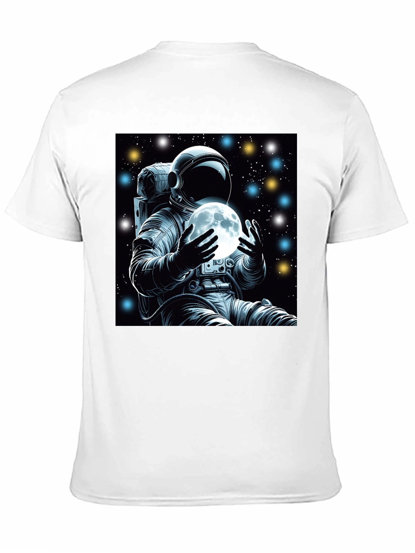 Astronaut Moon Graphic Tee - Space Explorer Shirt