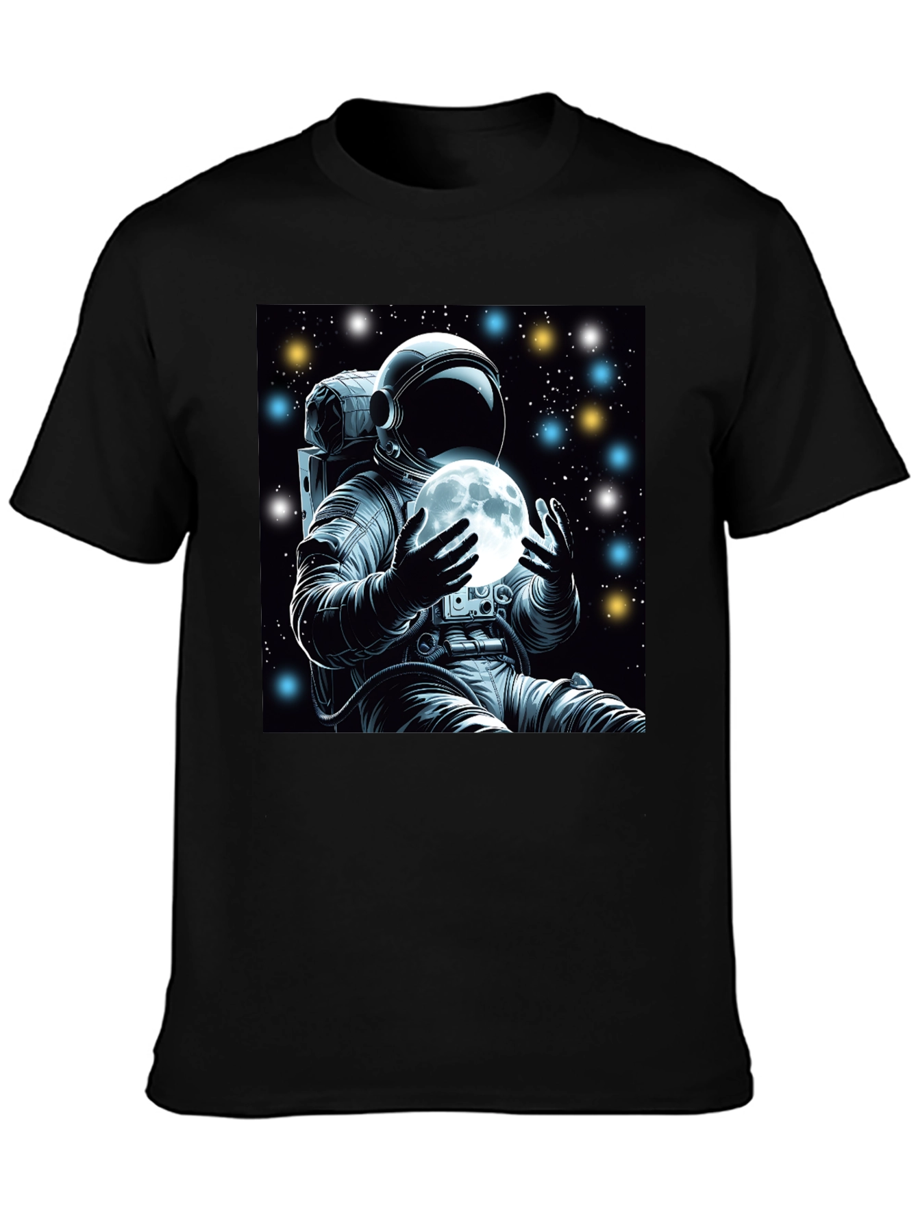 Astronaut Moon Graphic Tee - Space Explorer Shirt