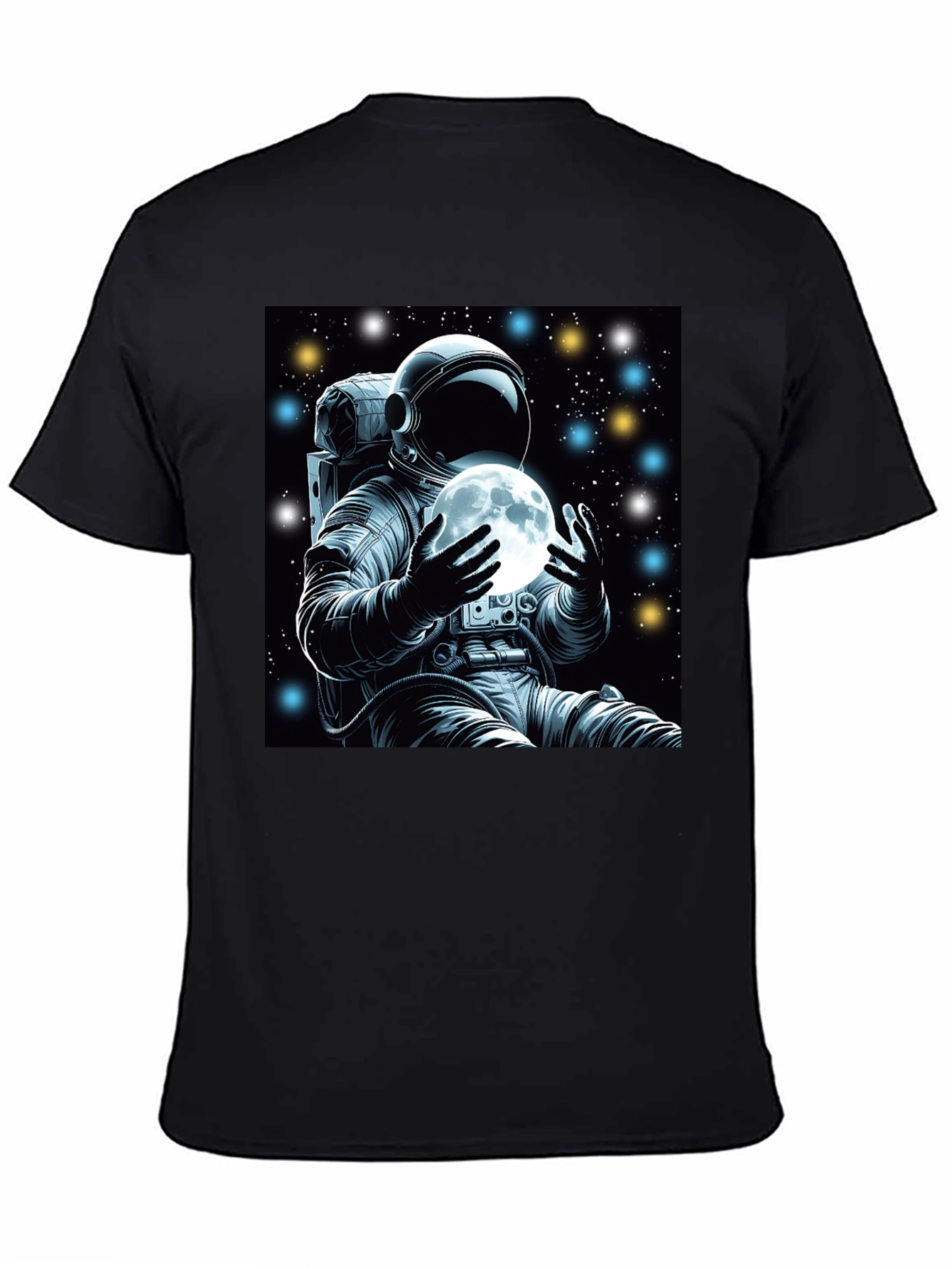Astronaut Moon Graphic Tee - Space Explorer Shirt