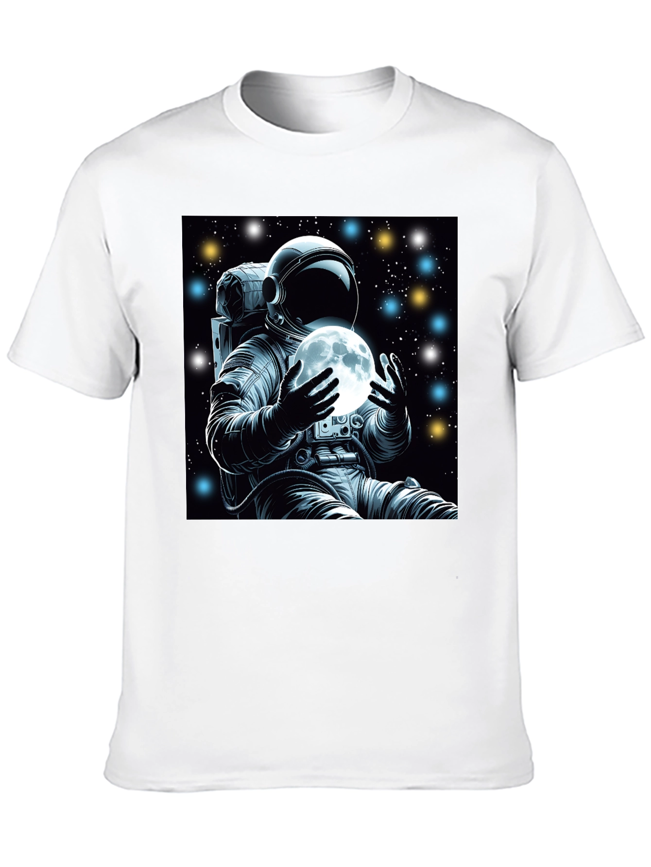 Astronaut Moon Graphic Tee - Space Explorer Shirt