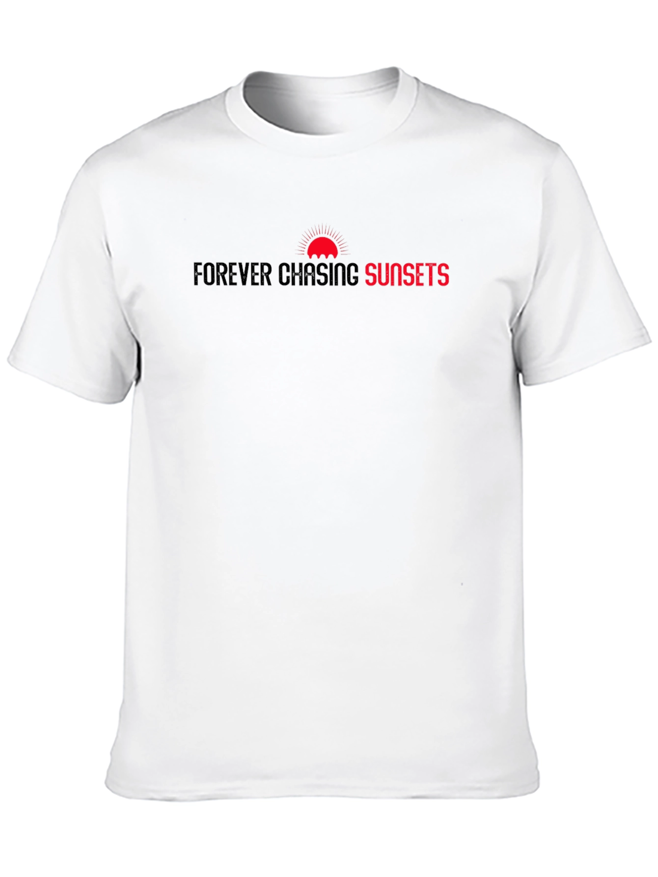 Forever Chasing Sunsets Graphic Tee - Black