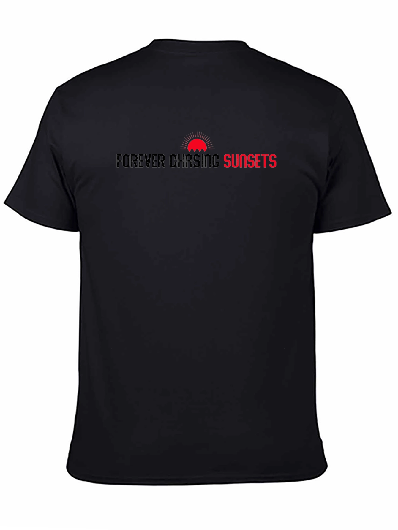 Forever Chasing Sunsets Graphic Tee - Black