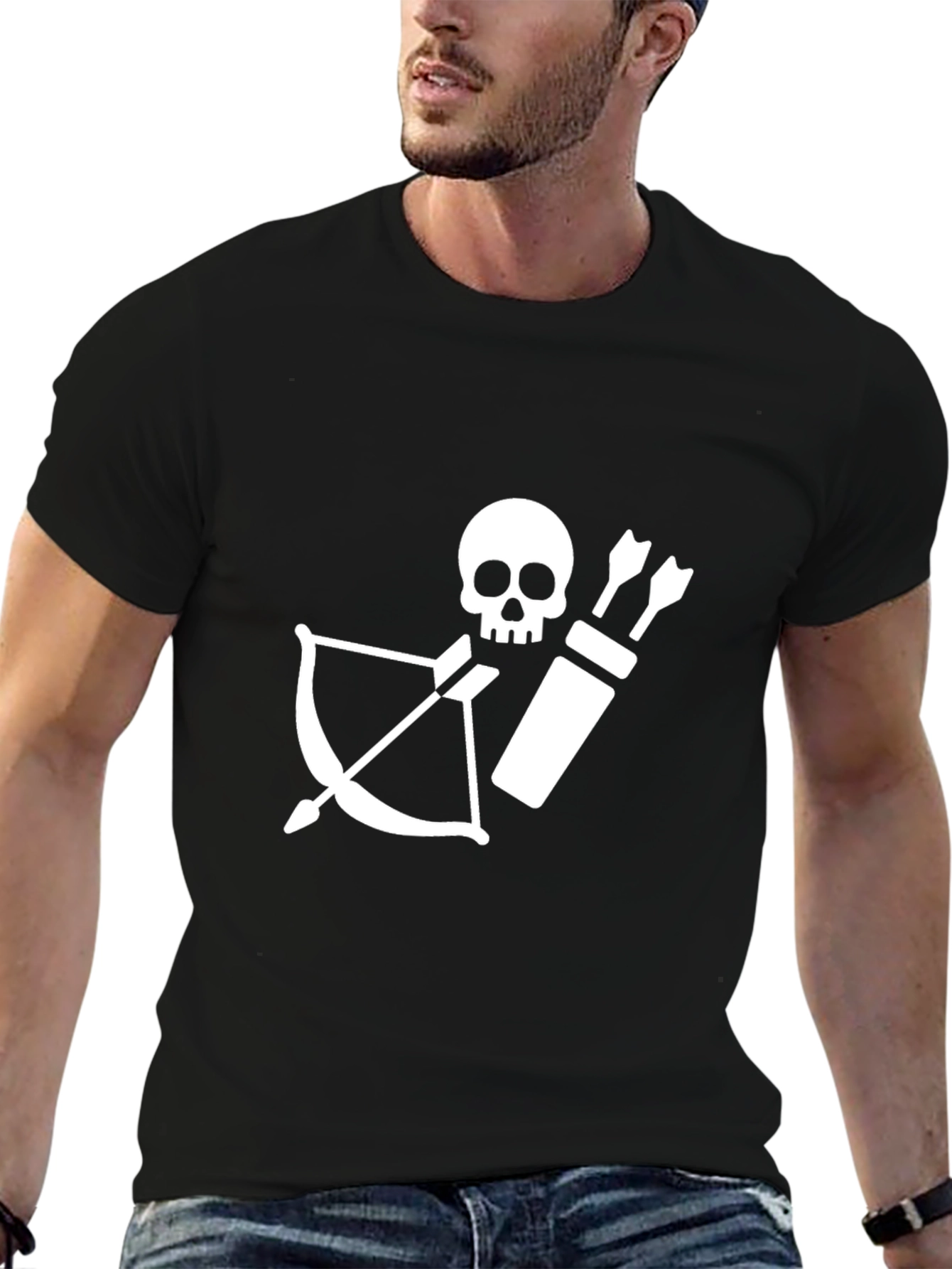 Skull Archer Black T-Shirt