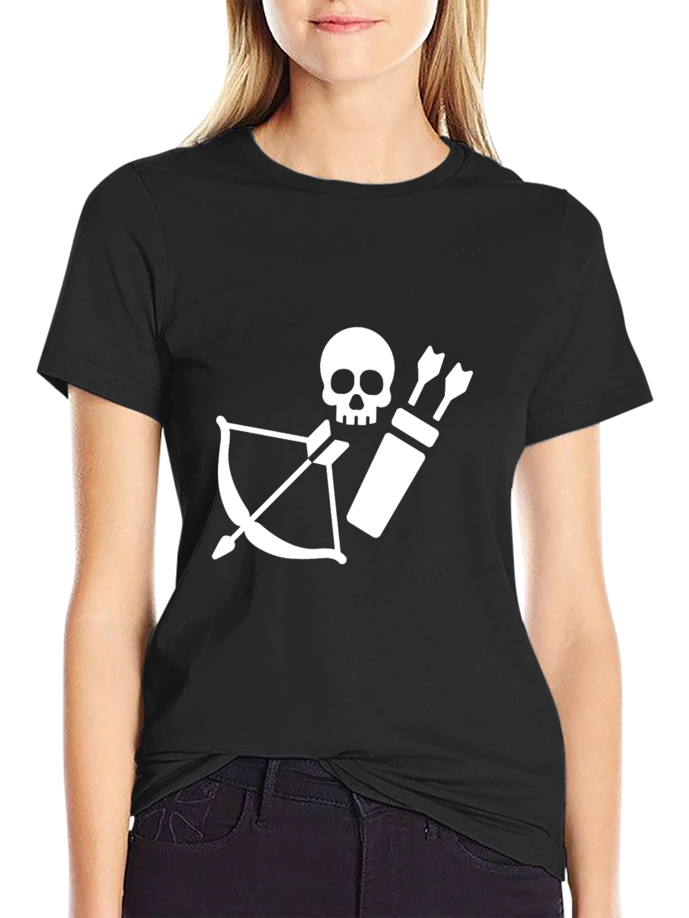 Skull Archer Black T-Shirt
