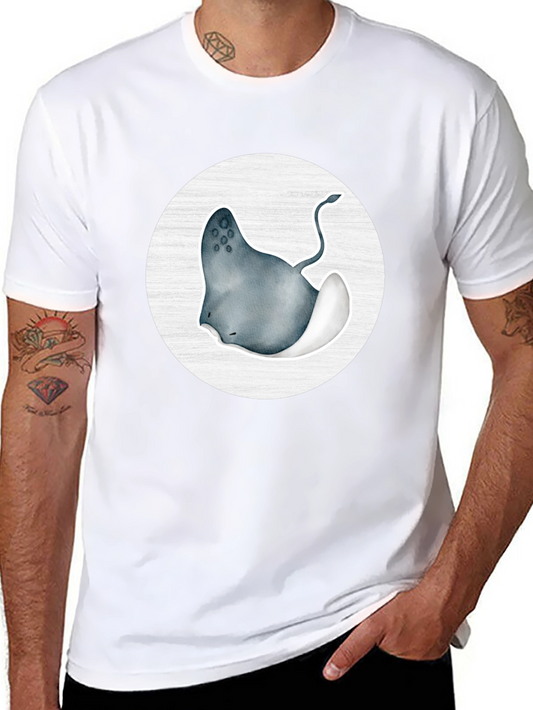 Stingray Graphic Tee - Black Cotton Blend