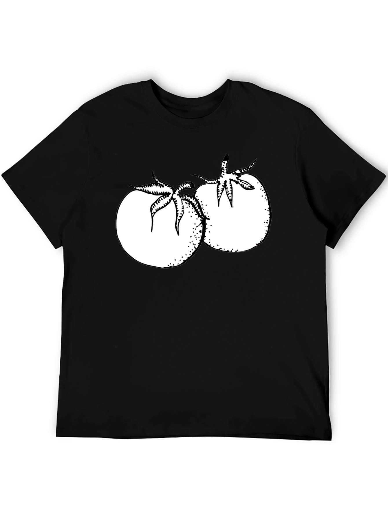 Tomato Graphic T-Shirt - Black Cotton Tee