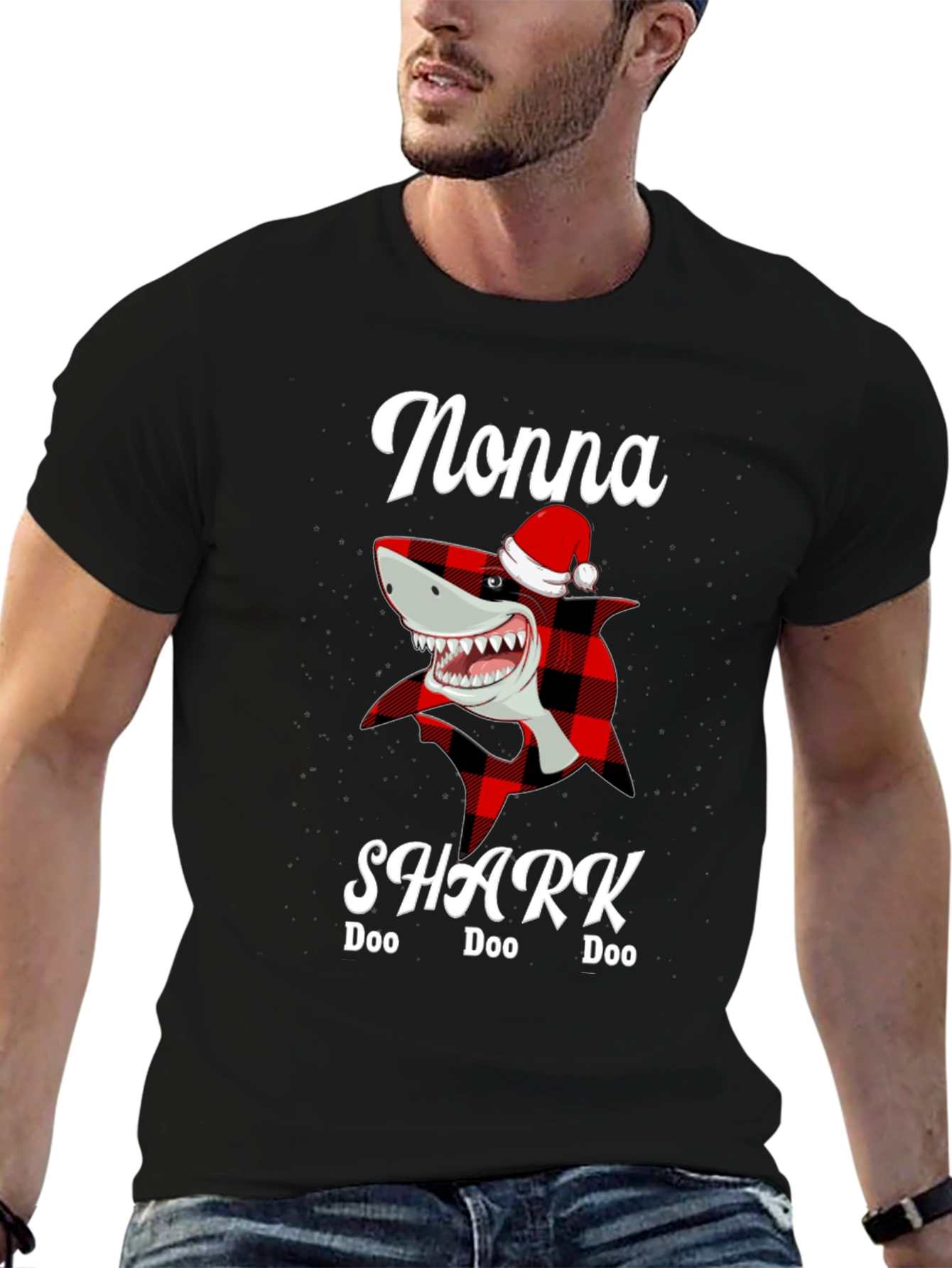Nonna Shark Doo Doo T-Shirt - Holiday Christmas
