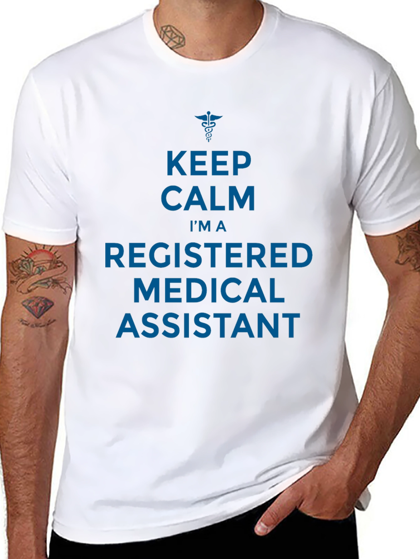 Keep Calm Registered Medical Assistant Graphic T-Shirt