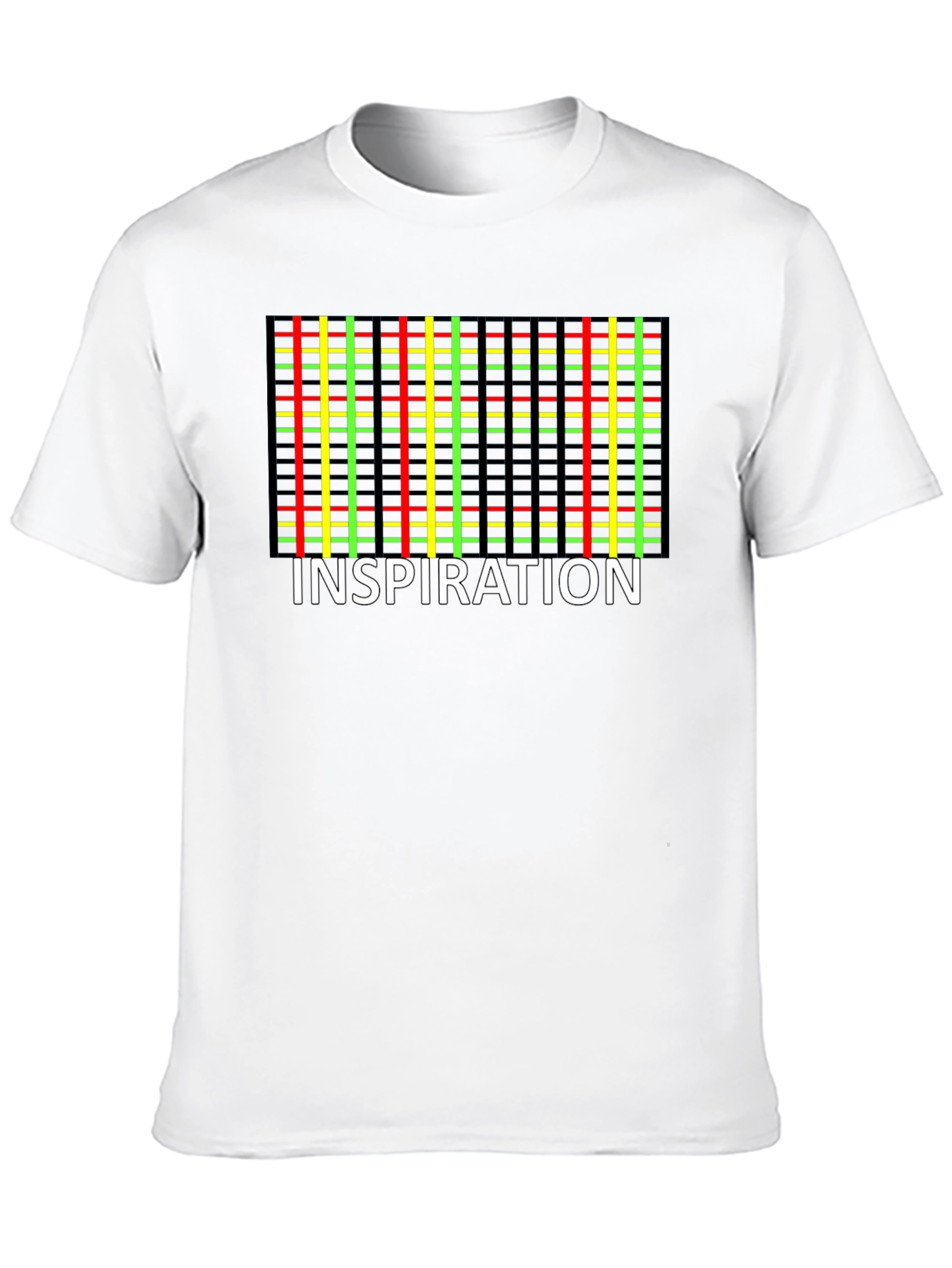 Inspiration Plaid Graphic Tee - Black