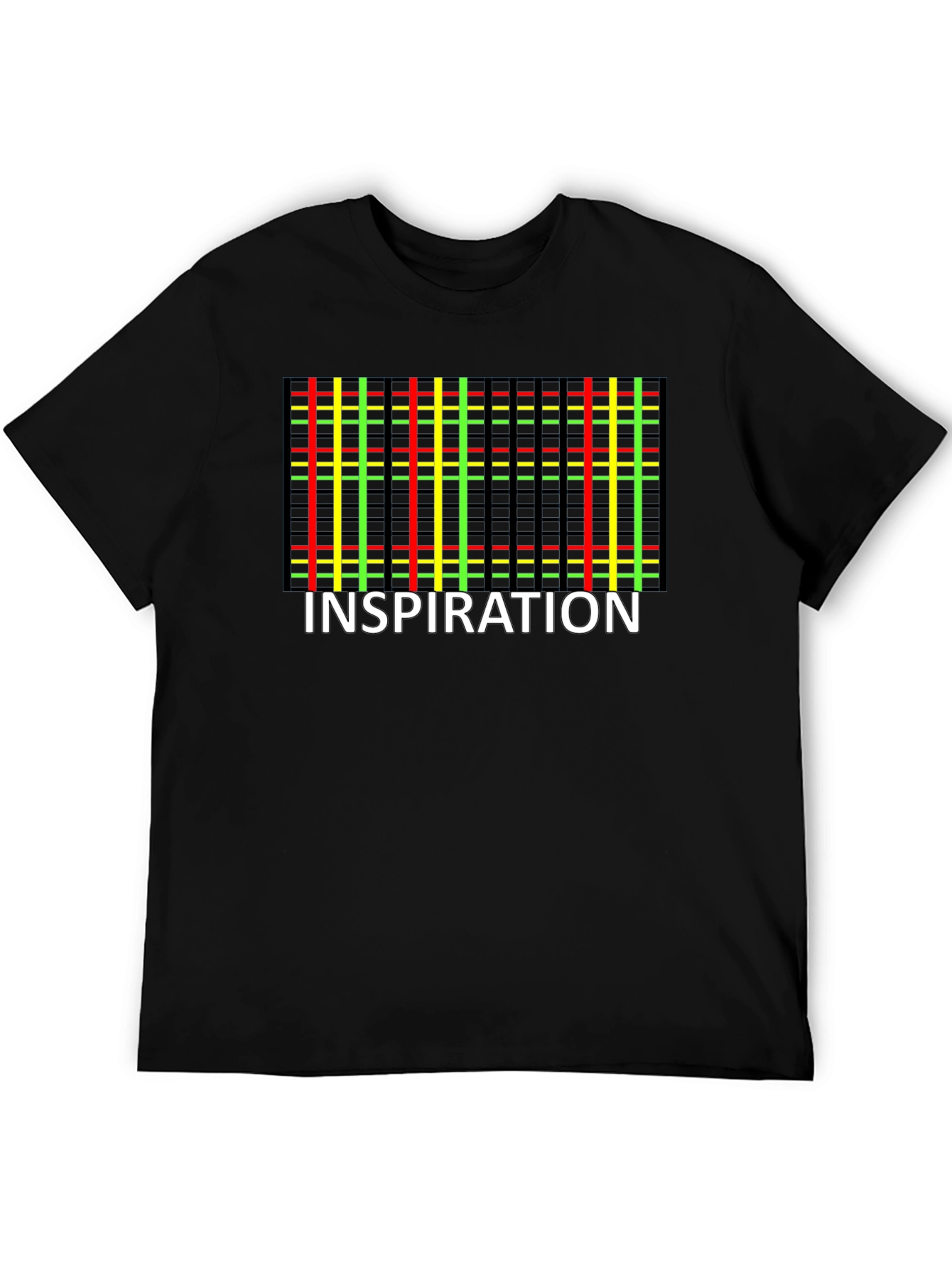 Inspiration Plaid Graphic Tee - Black