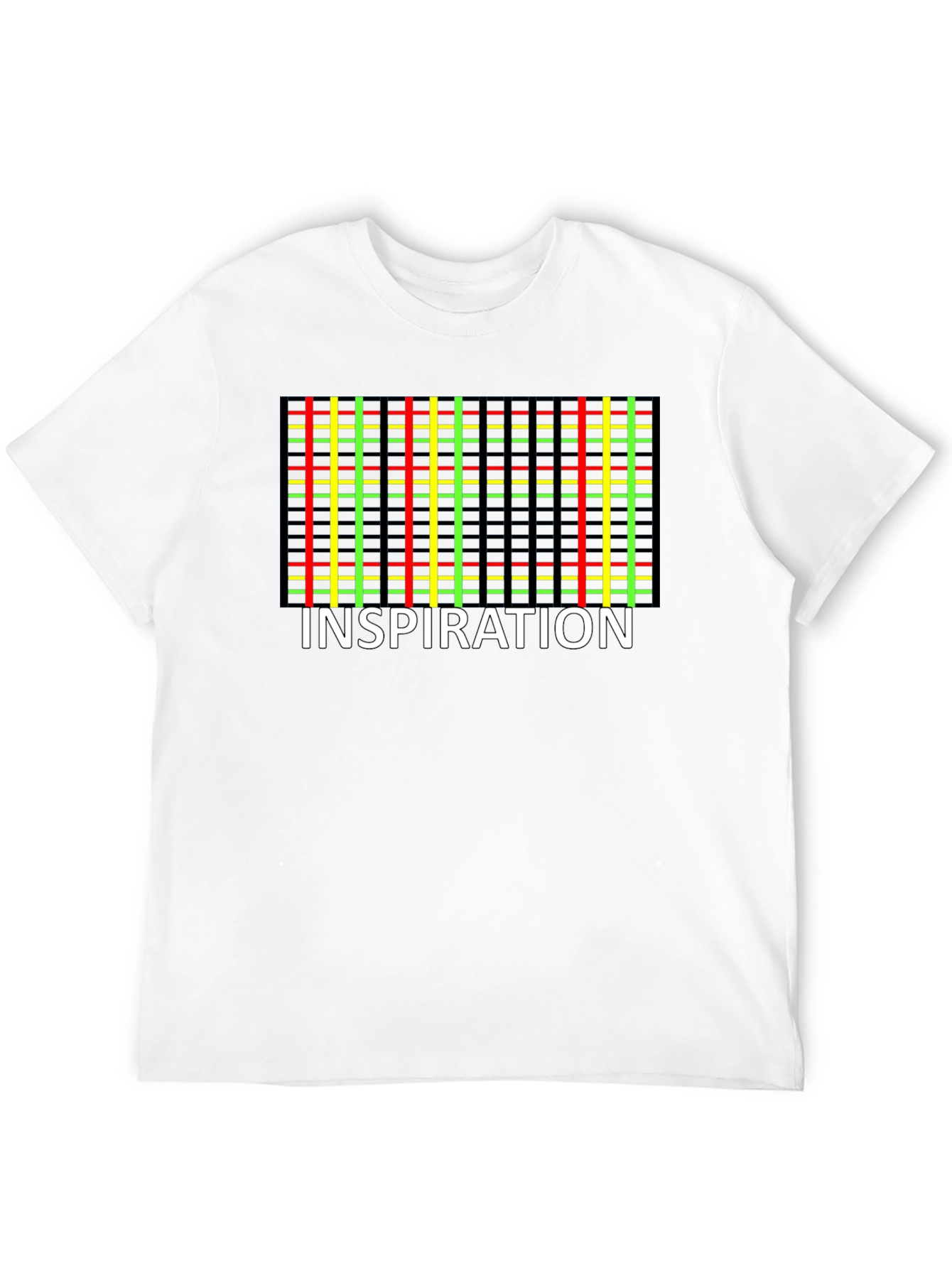 Inspiration Plaid Graphic Tee - Black
