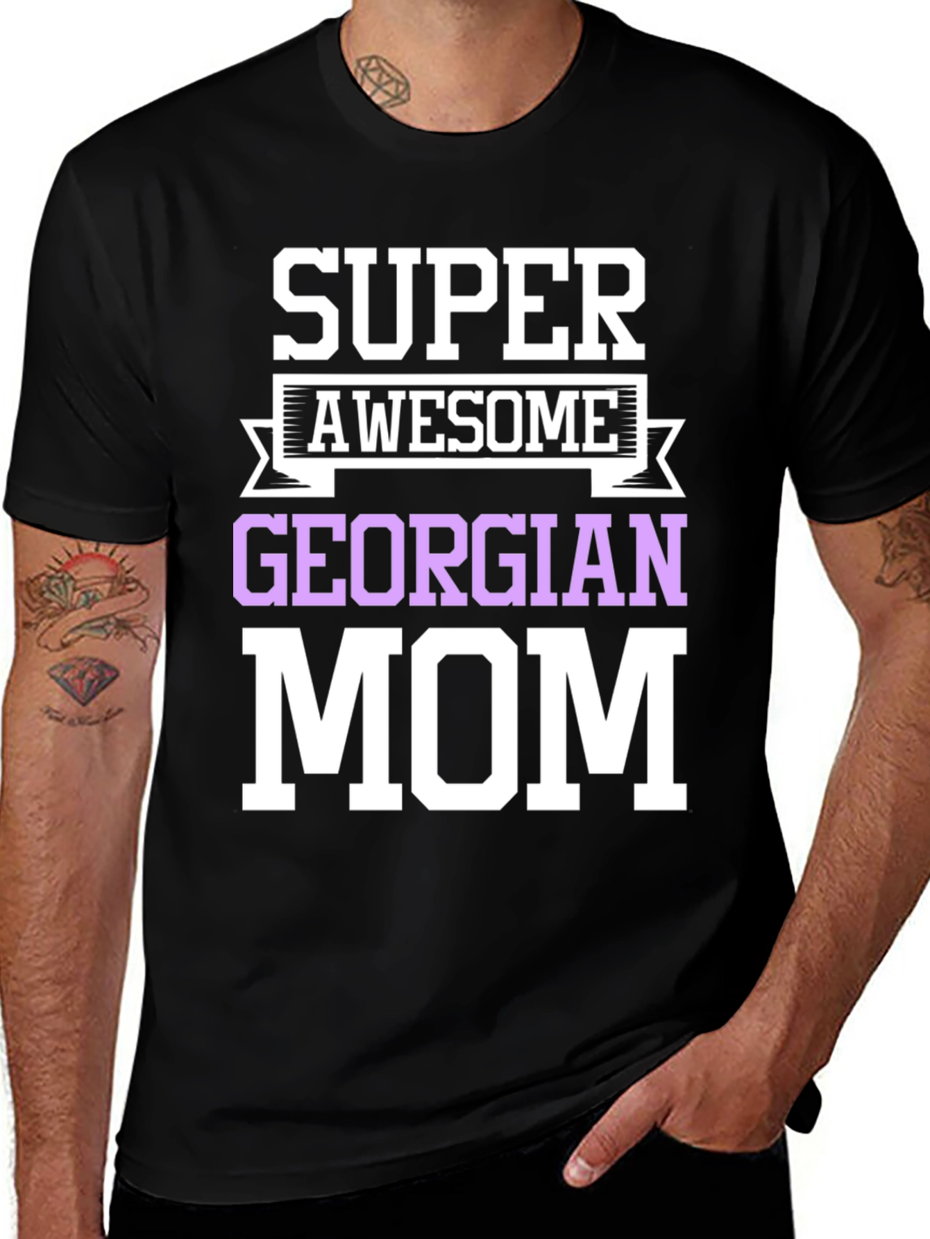 Super Awesome Georgian Mom T-Shirt