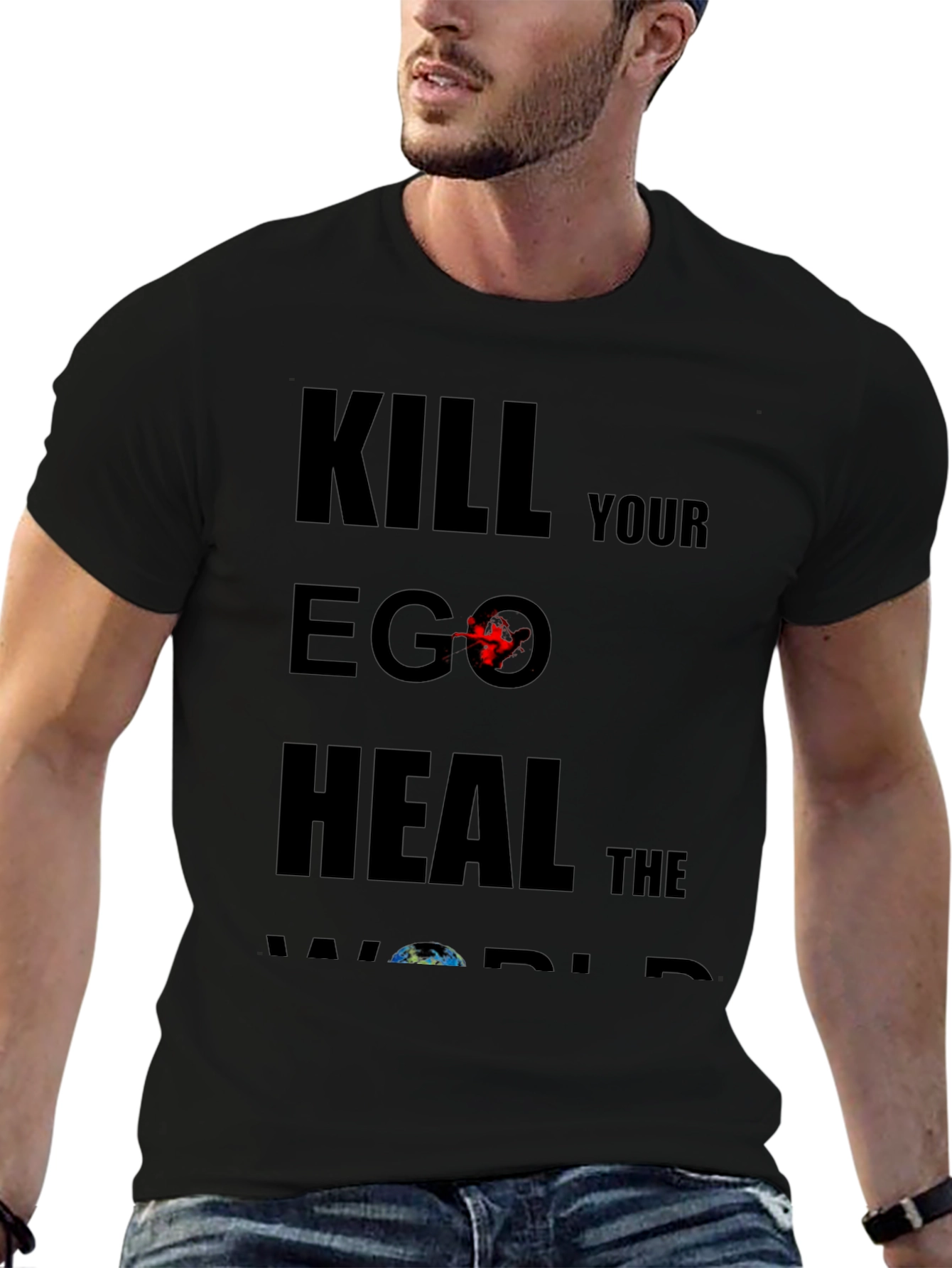 Kill Your Ego Heal The World Graphic Tee