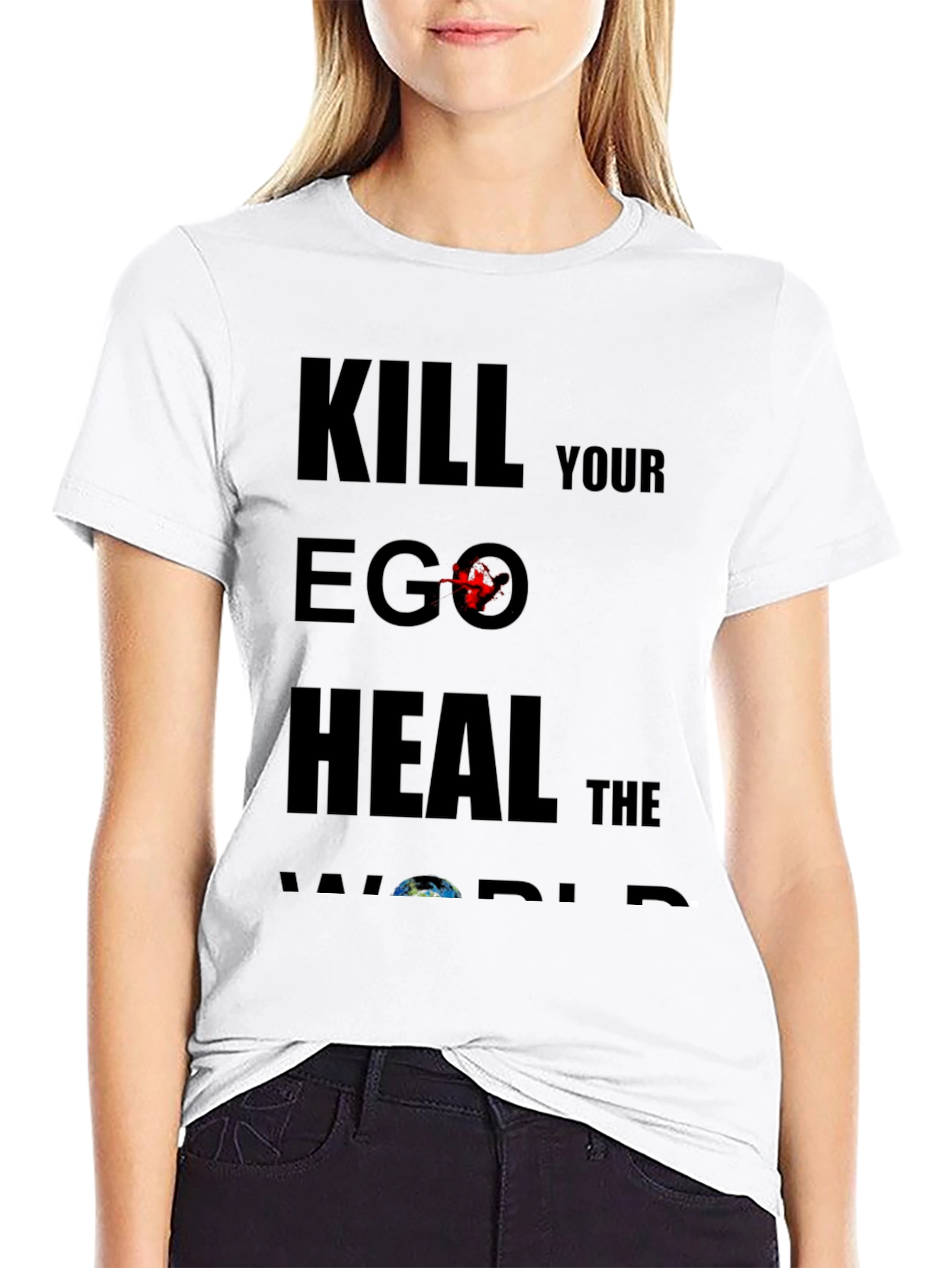 Kill Your Ego Heal The World Graphic Tee