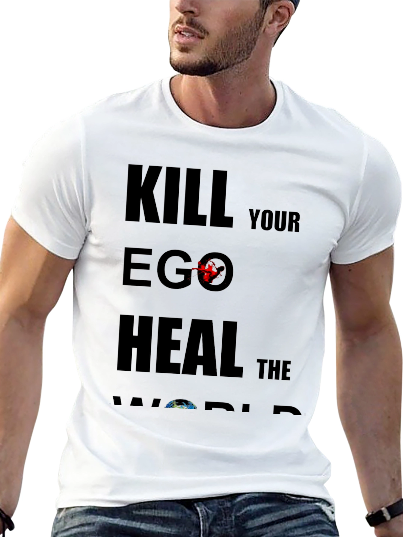 Kill Your Ego Heal The World Graphic Tee