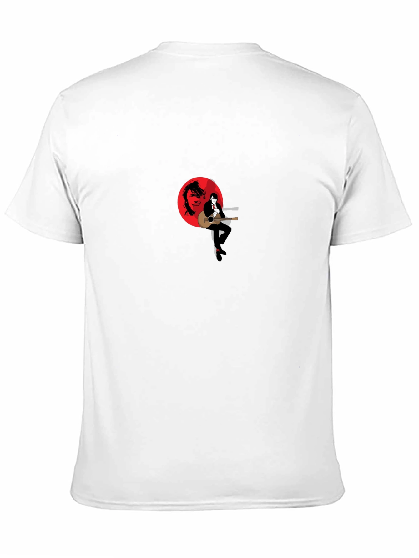 Stylish Black Graphic T-Shirt - Musician Design