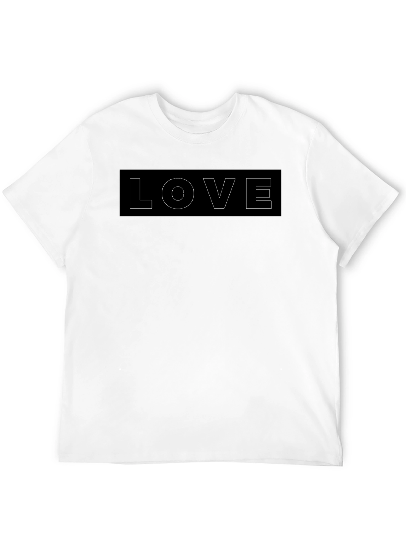 Black LOVE Graphic Tee - Casual Style