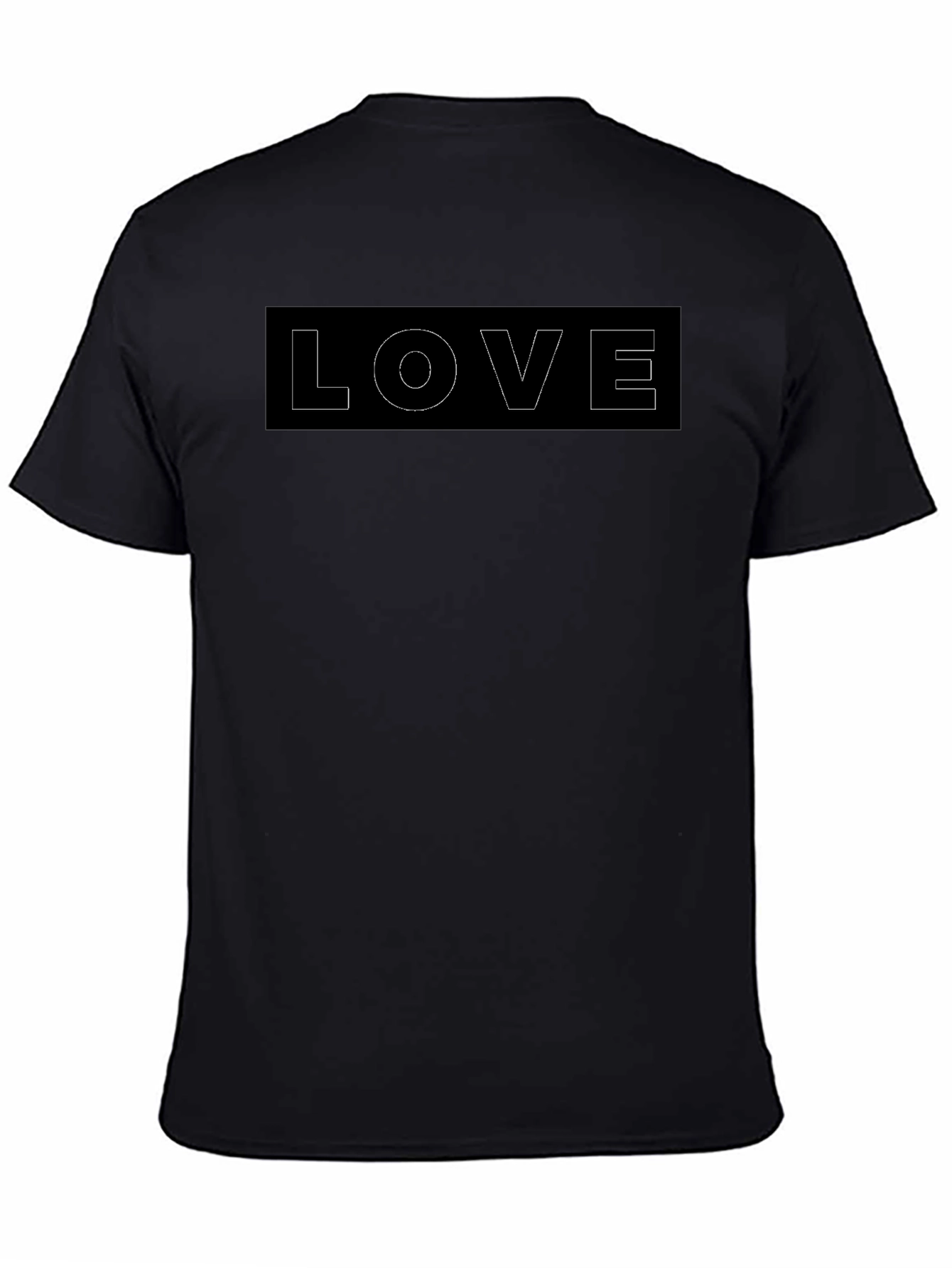 Black LOVE Graphic Tee - Casual Style