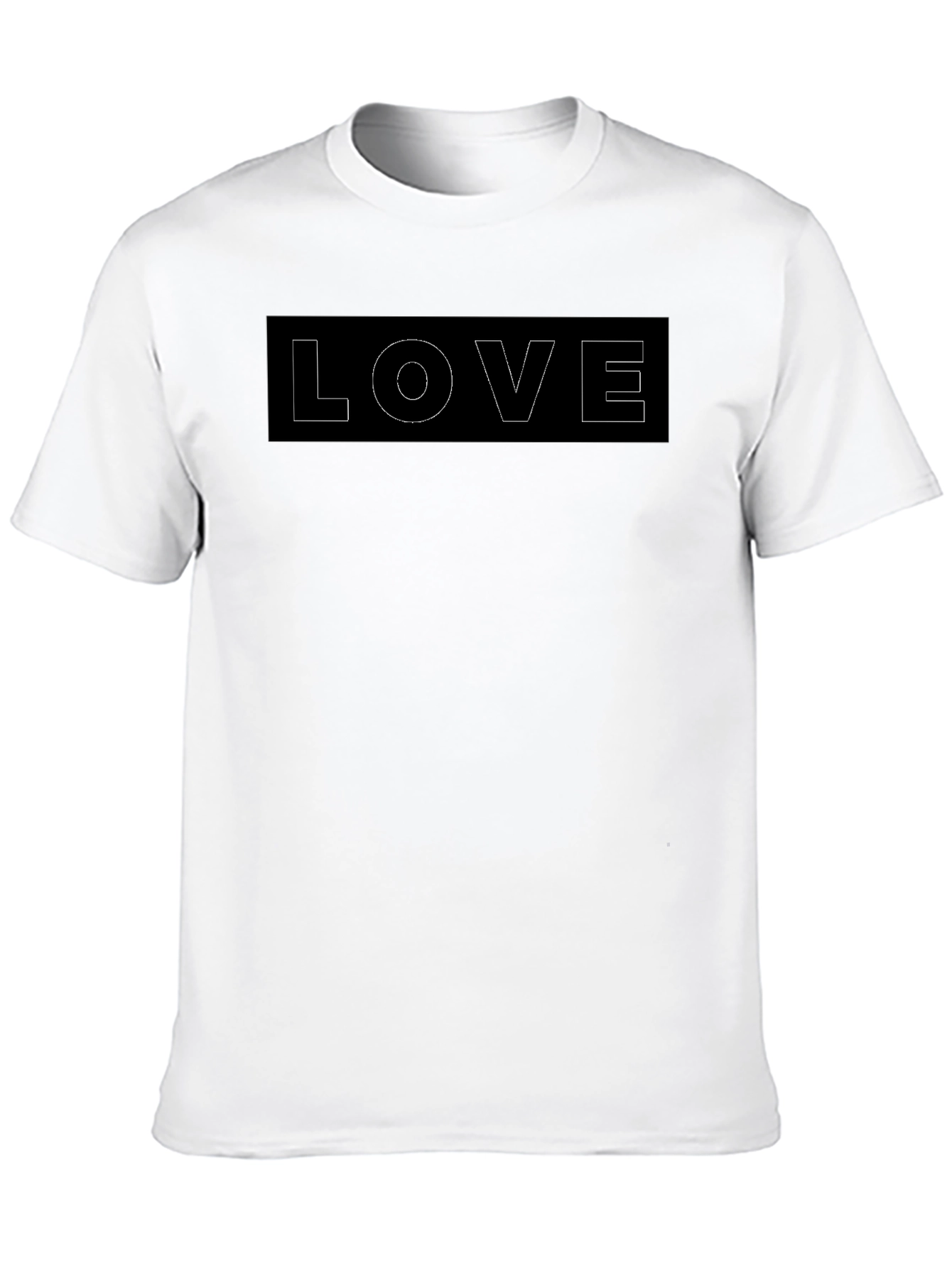 Black LOVE Graphic Tee - Casual Style
