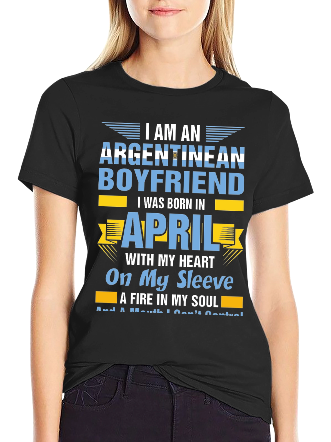 Argentinean Boyfriend April Birthday T-Shirt