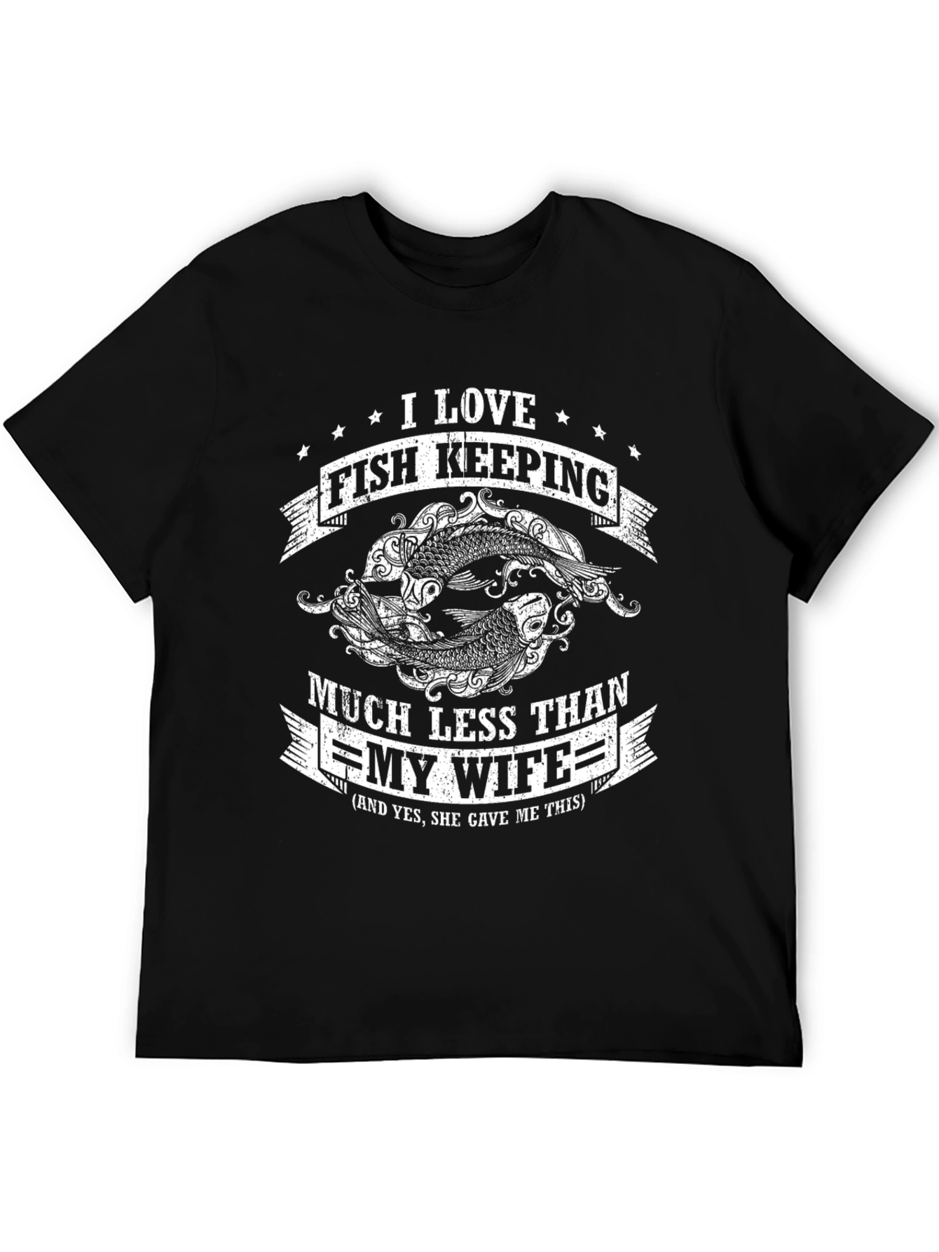 Funny Fish Keeping T-Shirt - Love My Wife