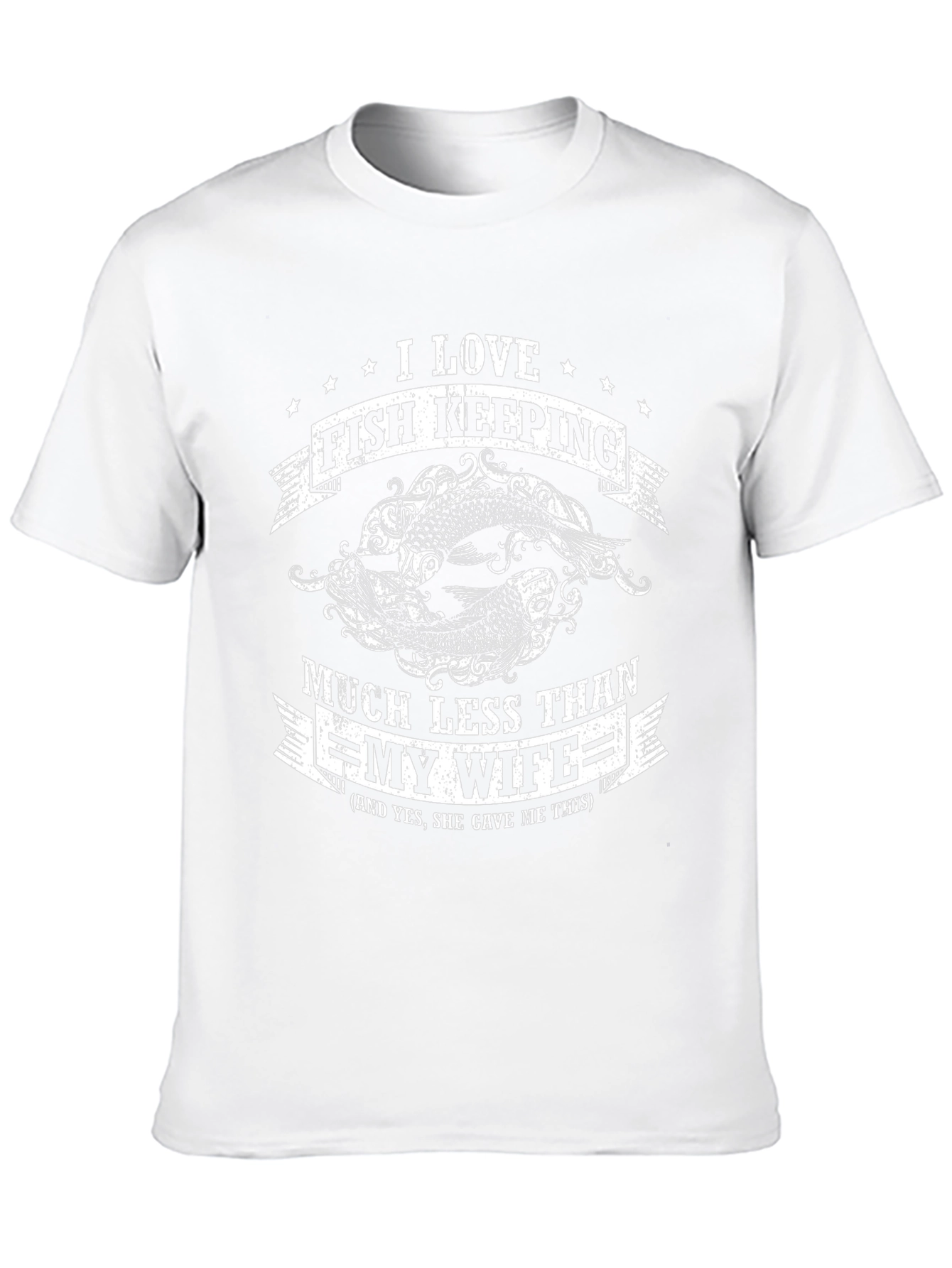 Funny Fish Keeping T-Shirt - Love My Wife