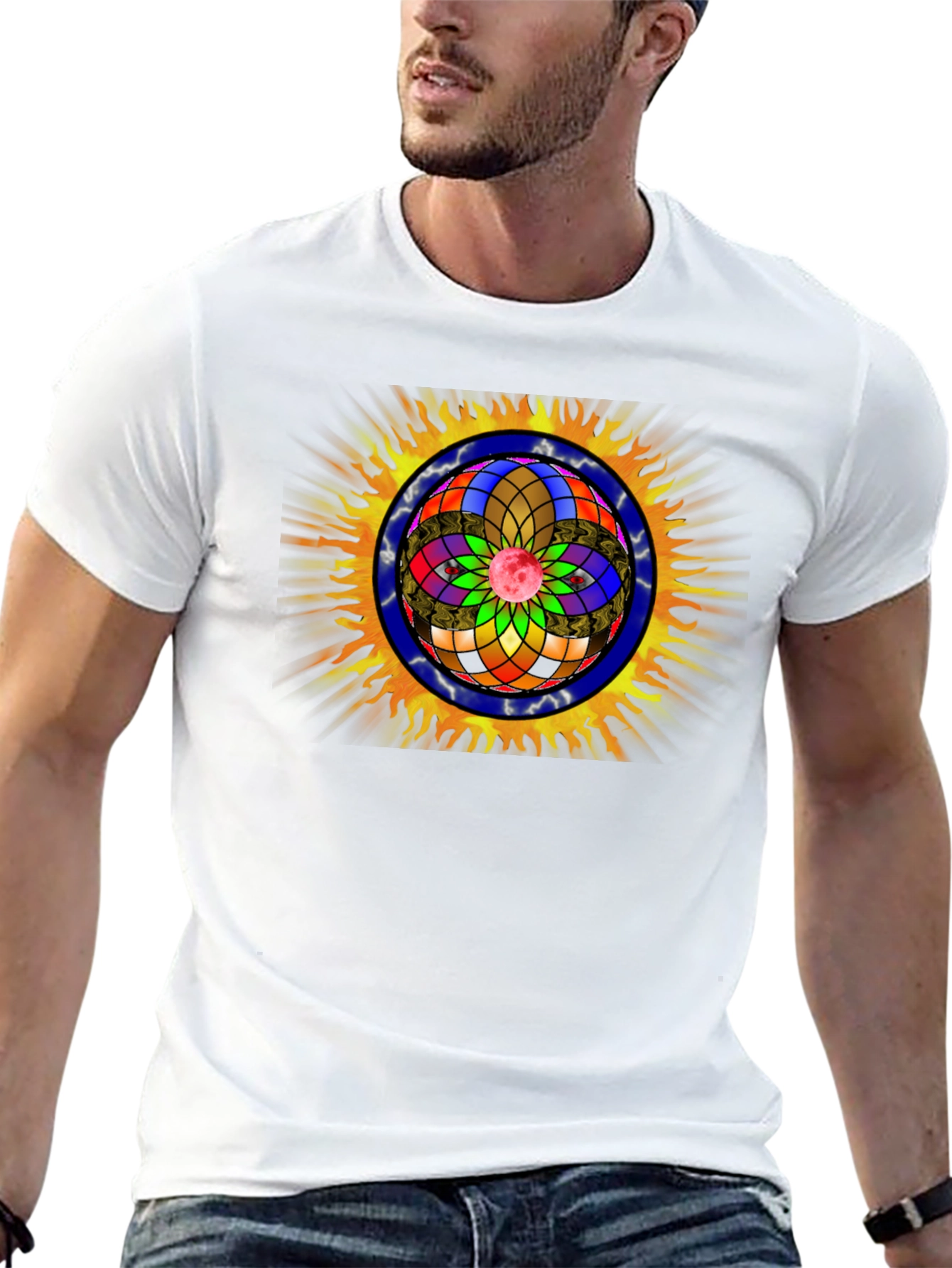 Eye Mandala Graphic T-Shirt - Unique Design