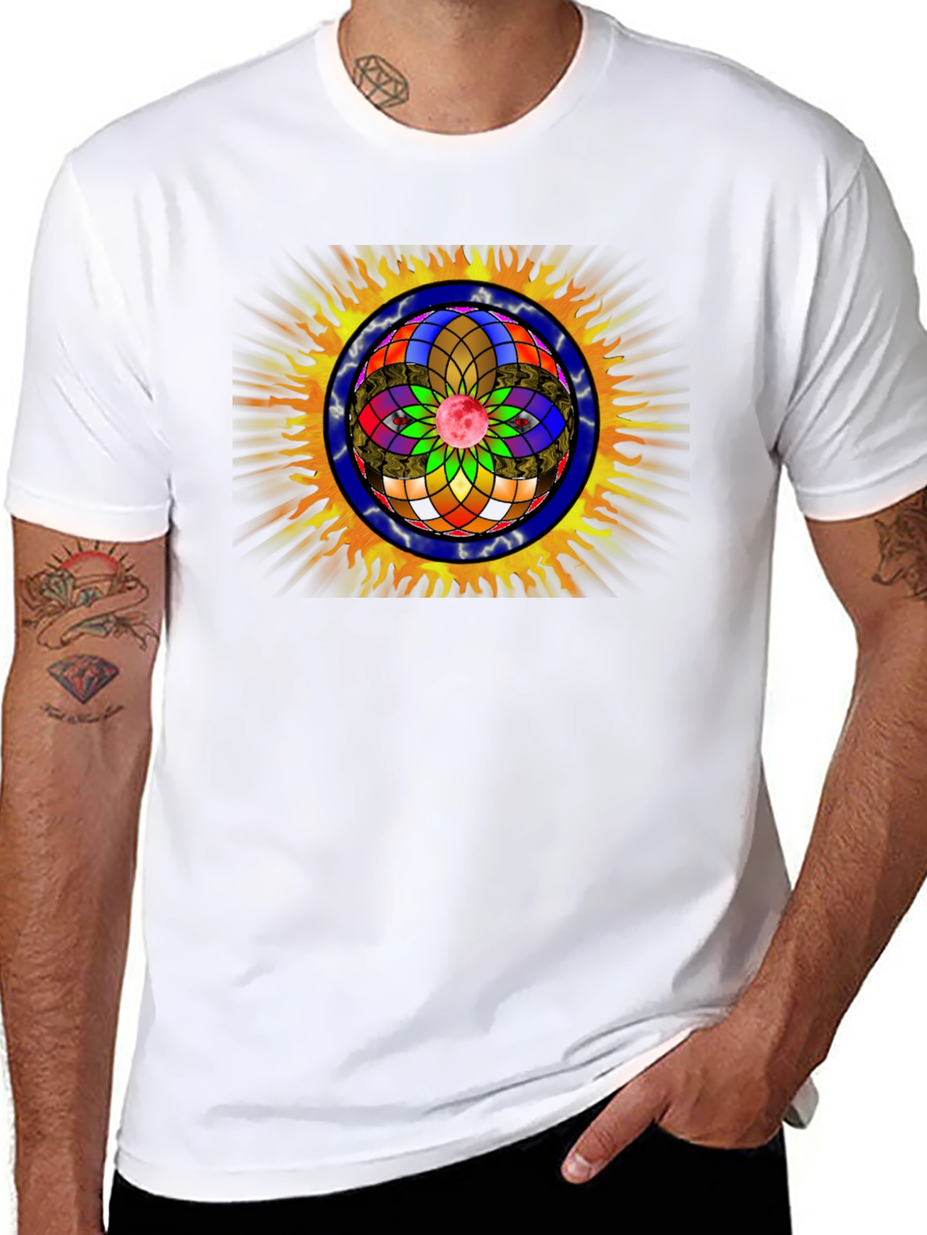 Eye Mandala Graphic T-Shirt - Unique Design