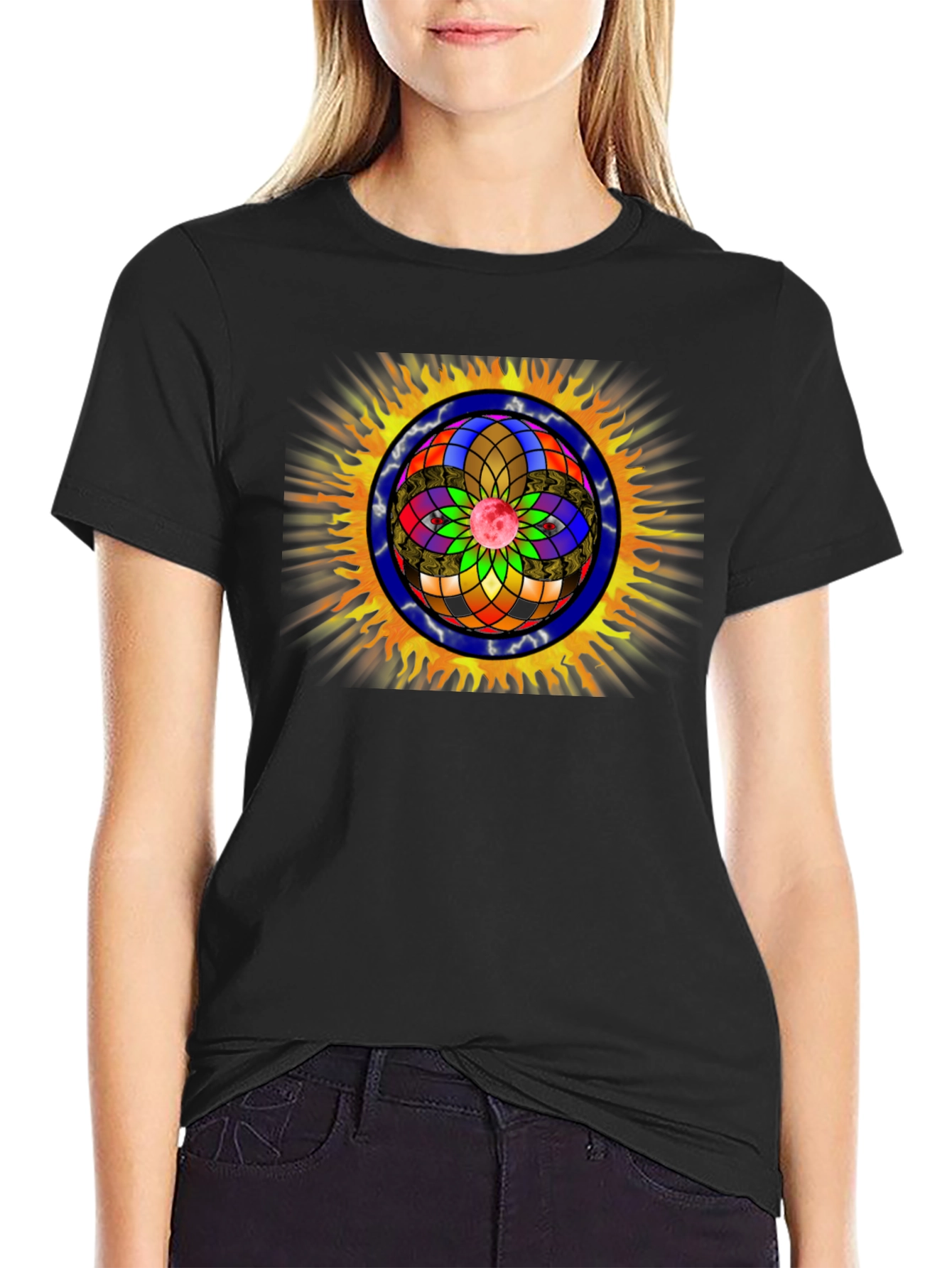 Eye Mandala Graphic T-Shirt - Unique Design