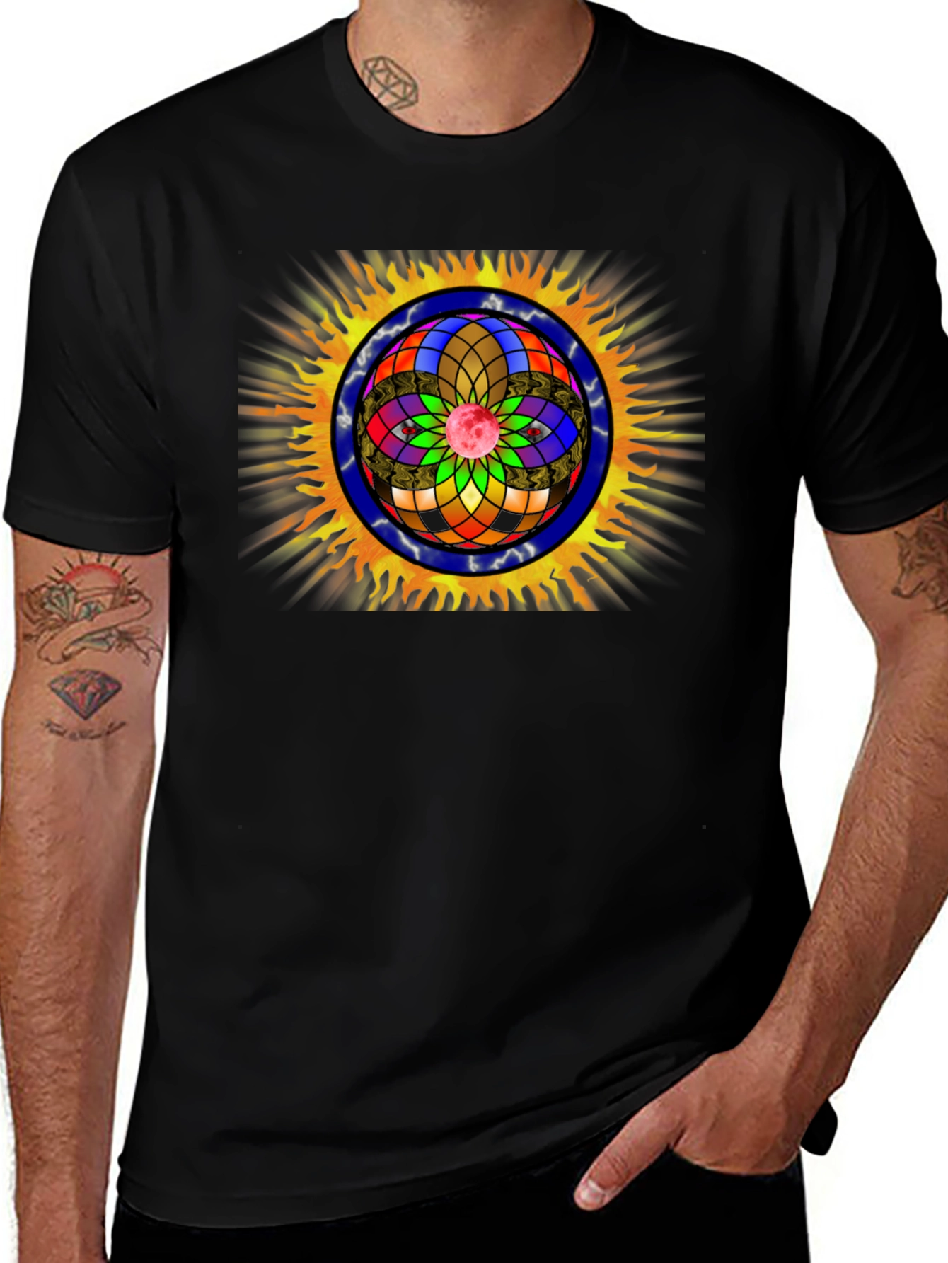Eye Mandala Graphic T-Shirt - Unique Design
