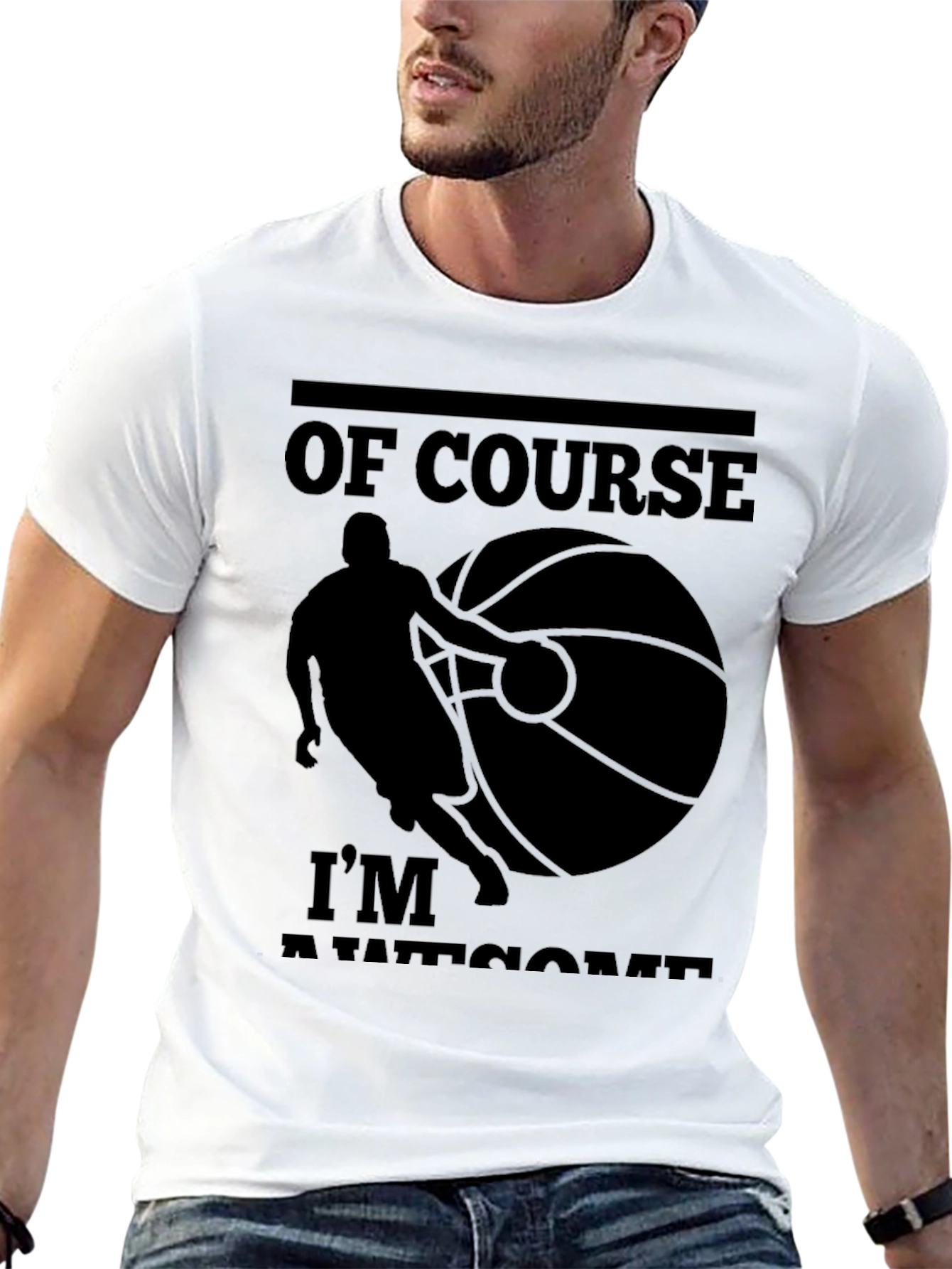 Awesome Basketball Player Graphic T-Shirt
